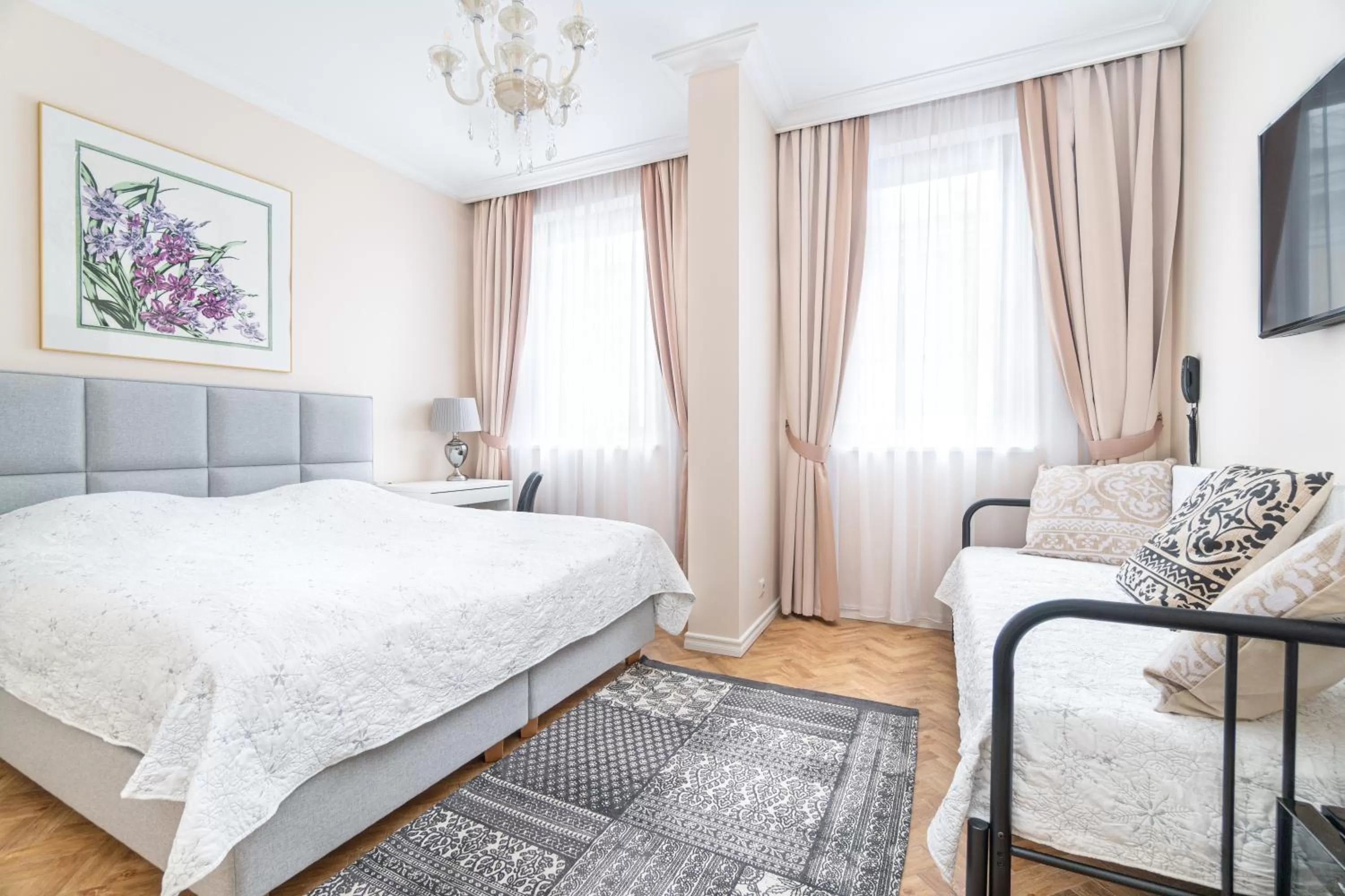 Photo of the whole room, Bed in Forums Boutique Hotel