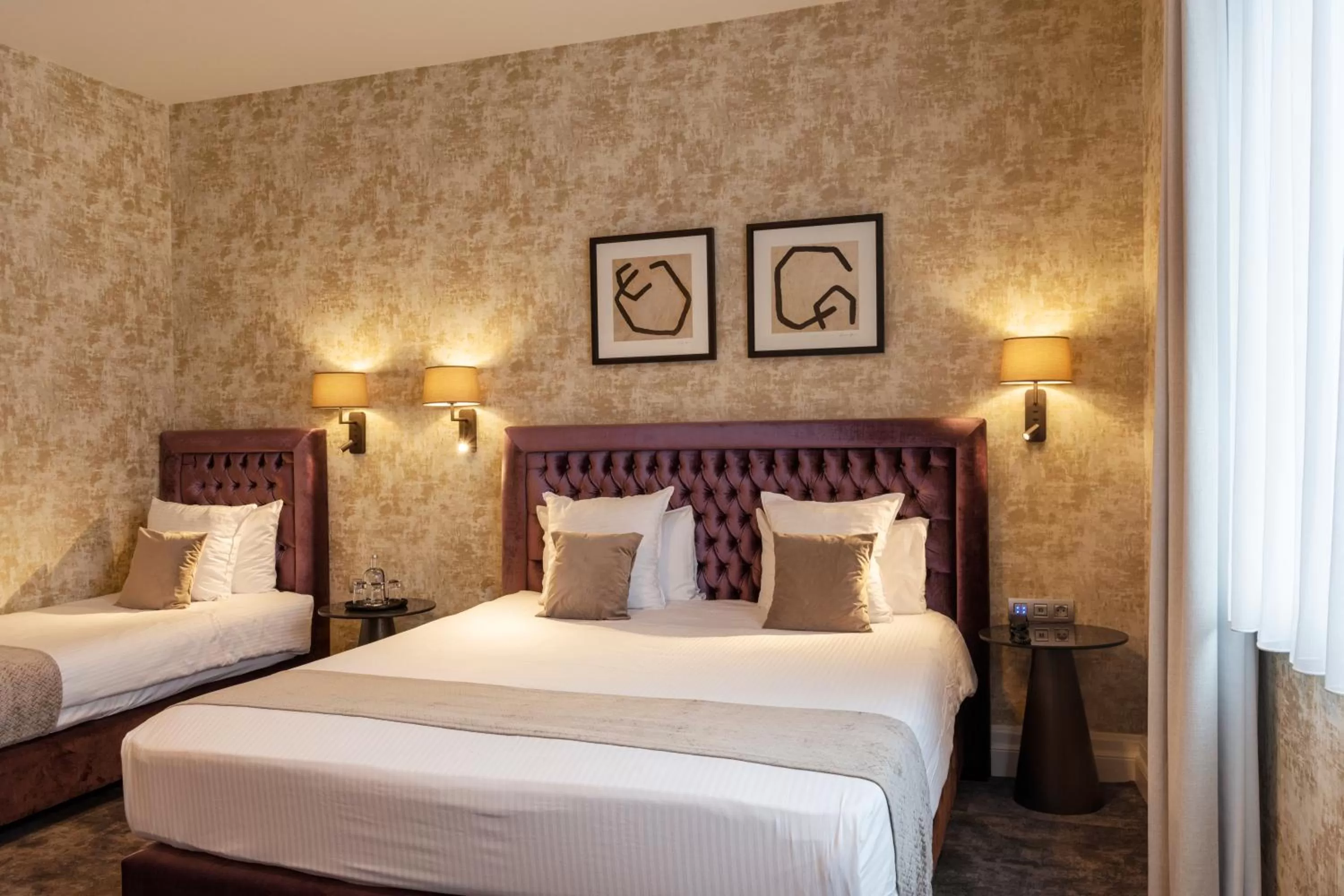 Bedroom, Bed in Dukes' Academie Brugge - by Dukes' Hotel Collection