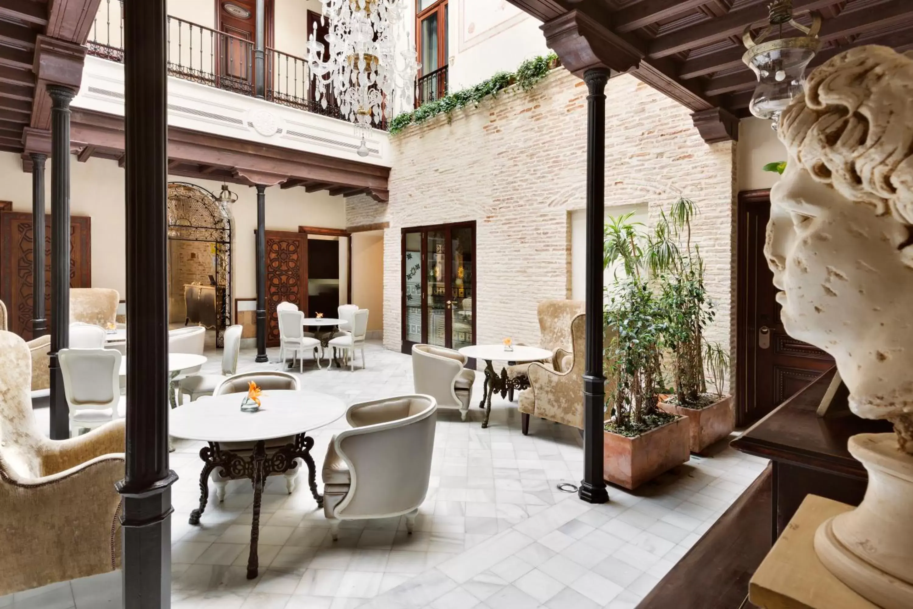 Patio, Restaurant/Places to Eat in Hotel Casa 1800 Sevilla