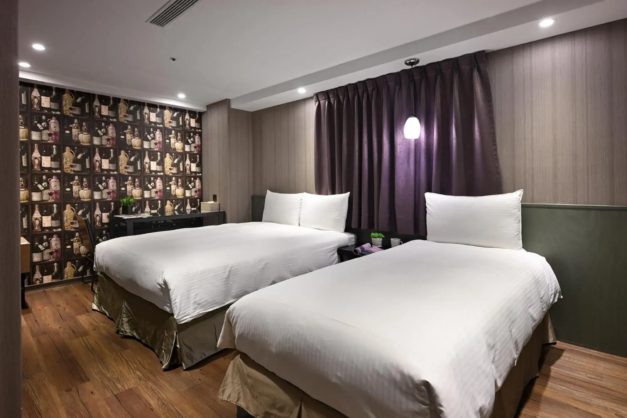 Bed in Ximen Hedo Hotel Kaifeng, Taipei