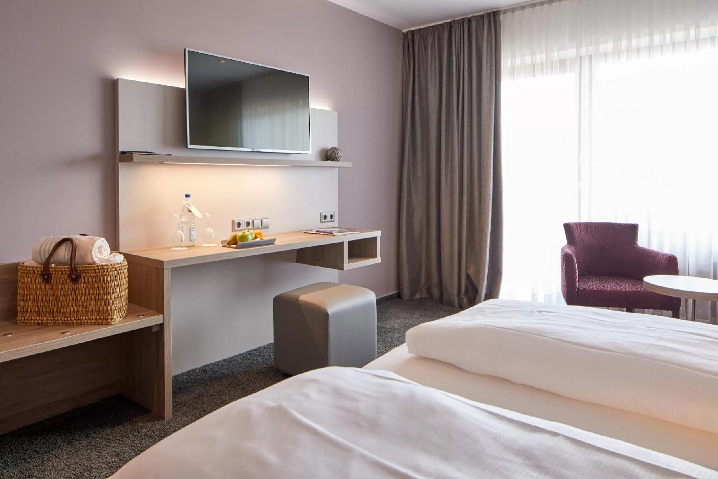 Balcony/Terrace, Bed in NaturKulturHotel Stumpf