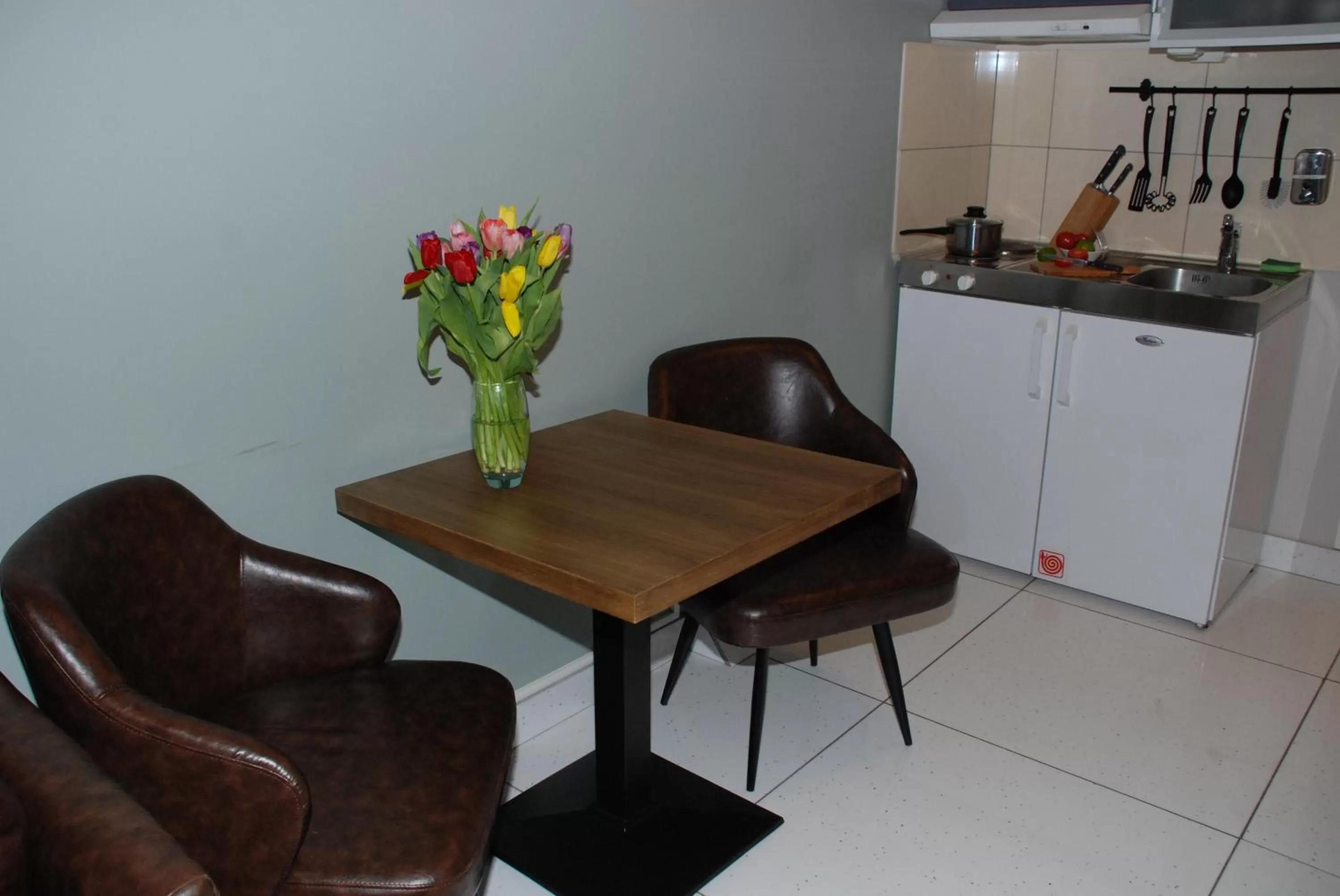 Living room in Central City Apartments