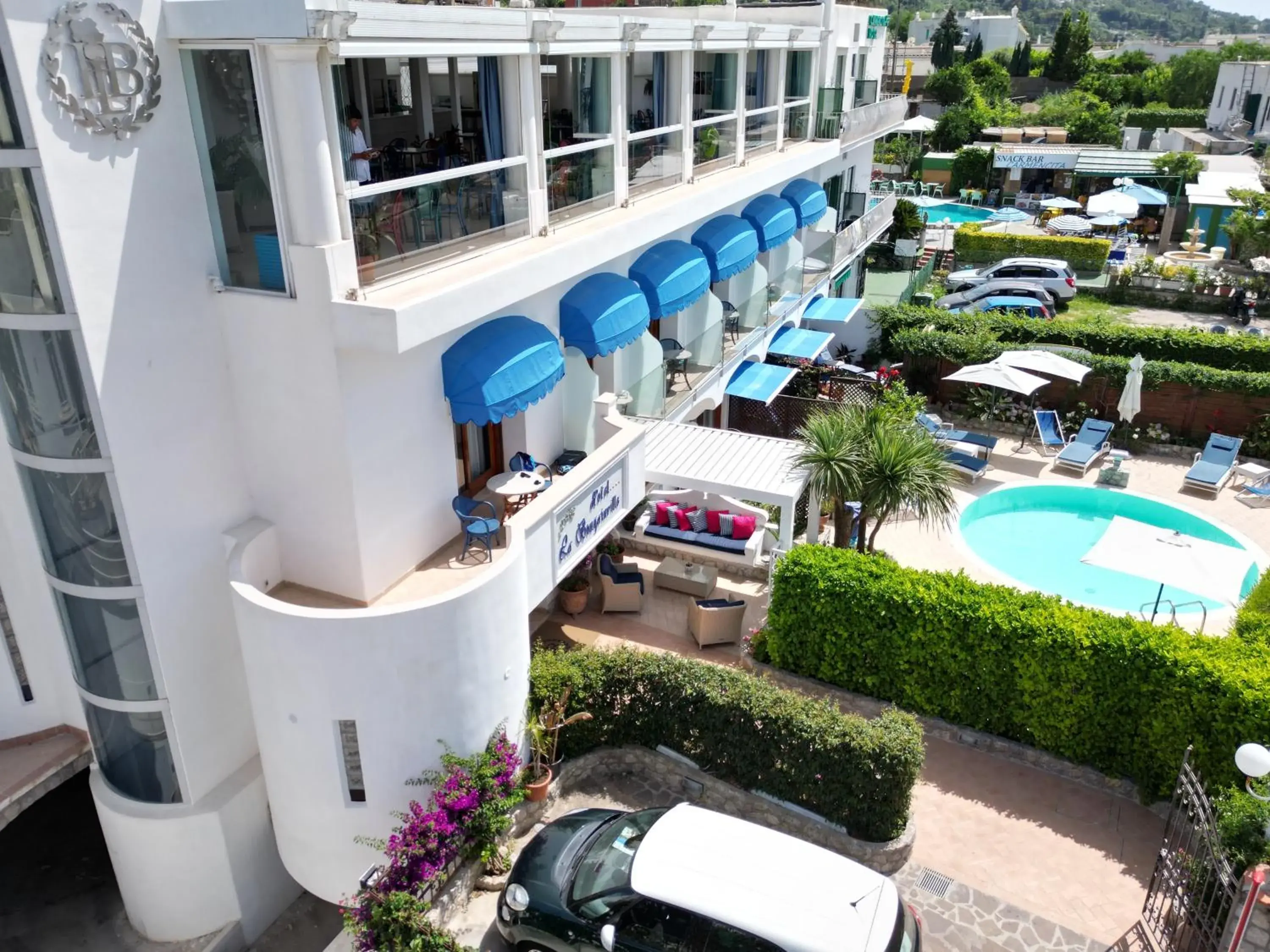 Property building, Pool View in Hotel Bougainville