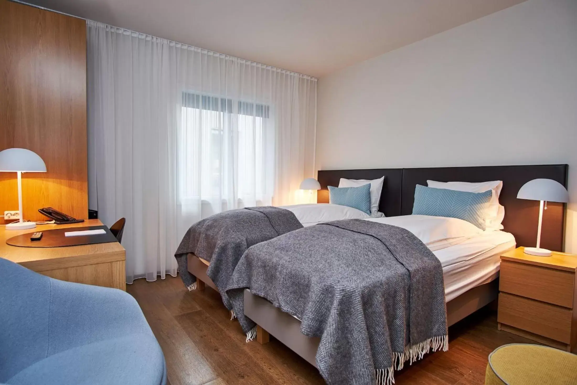 Bed in Hotel Berg by Keflavik Airport