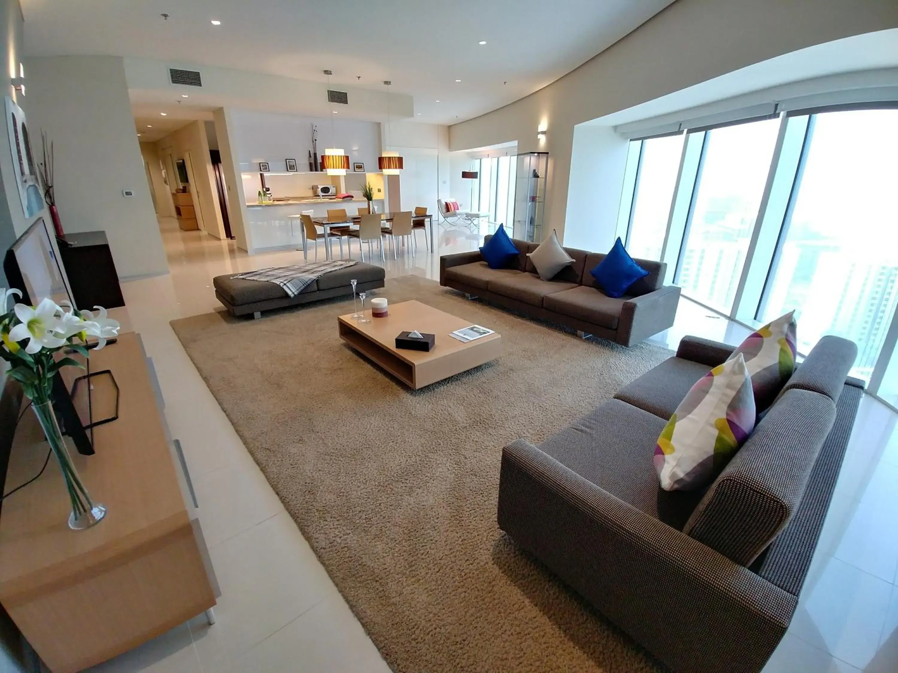Living room, Seating Area in Ascott Park Place Dubai