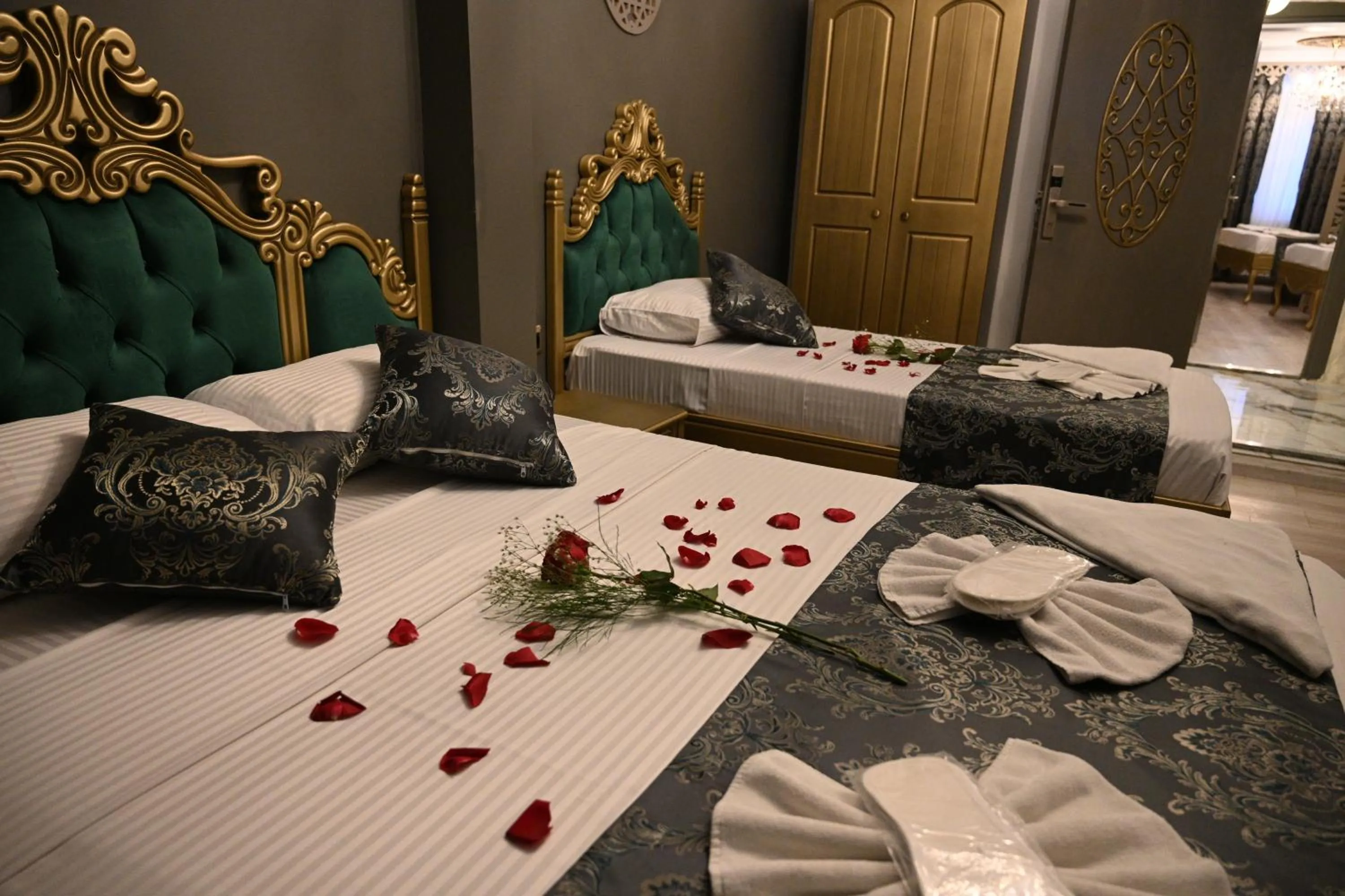 Bed in Ethnica Suites