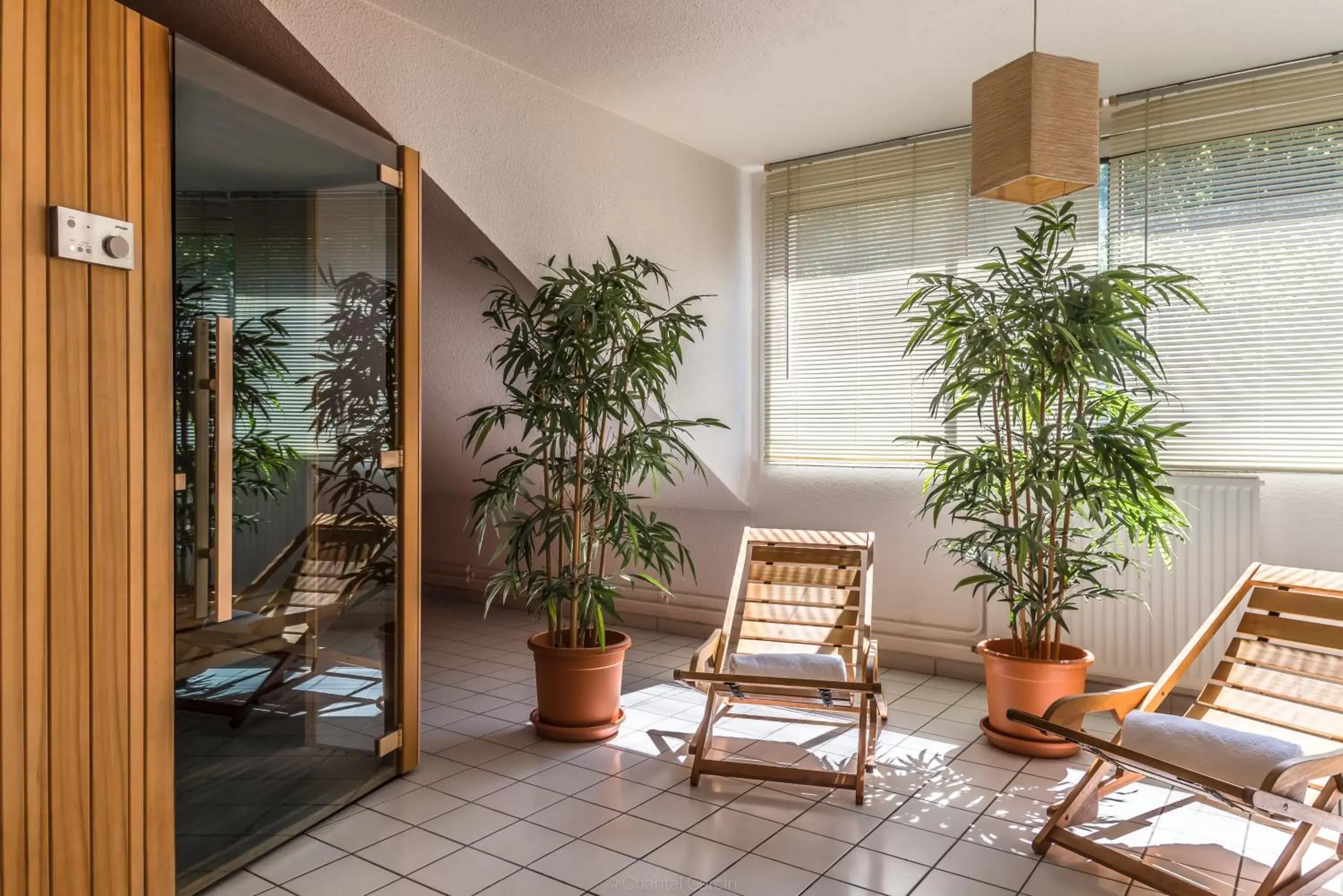 Steam room in Hôtel du Parc