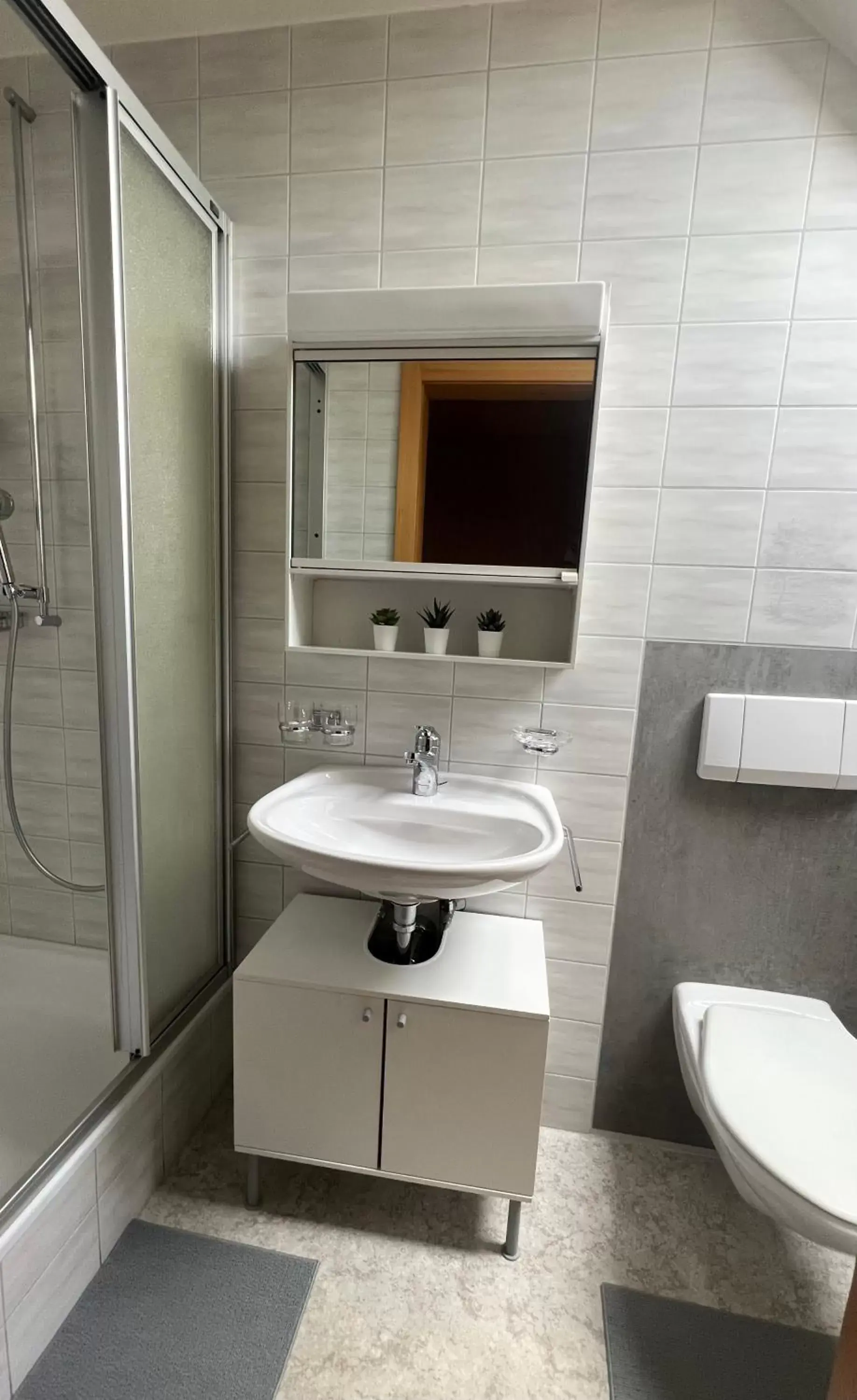 Shower, Bathroom in Hotel Jäger