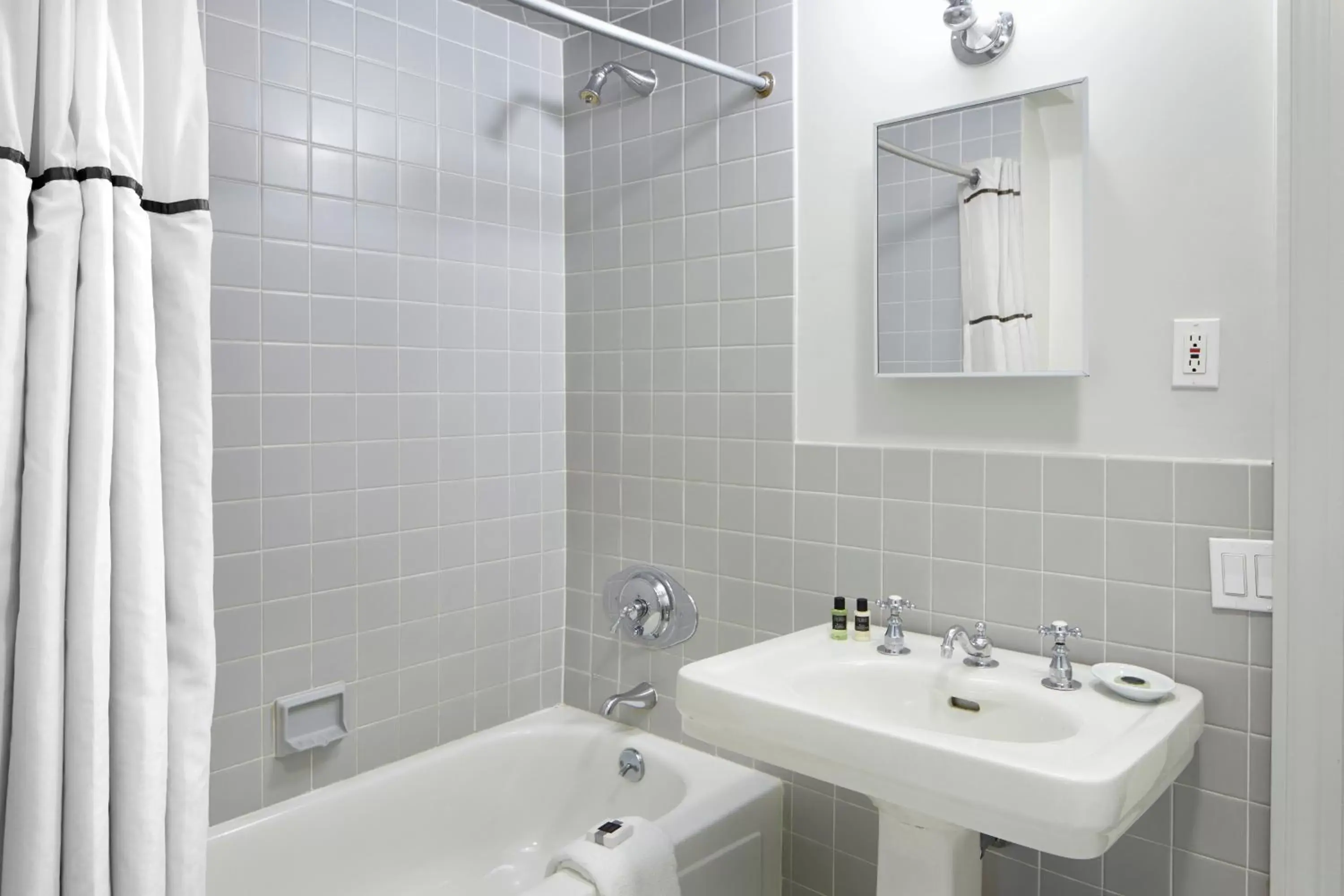 Shower, Bathroom in Tarrytown House Estate on the Hudson