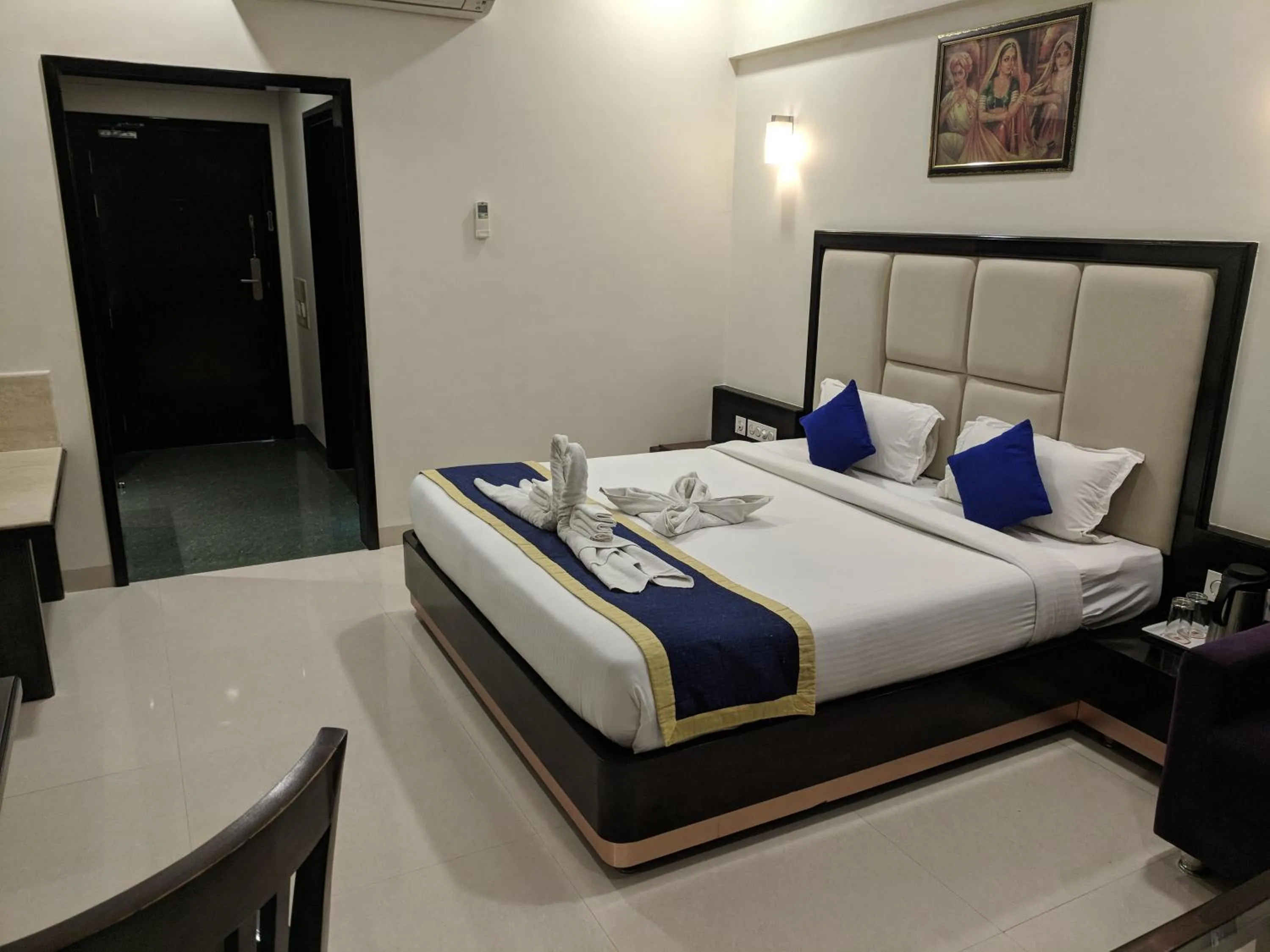 Living room, Bed in Chandra Imperial