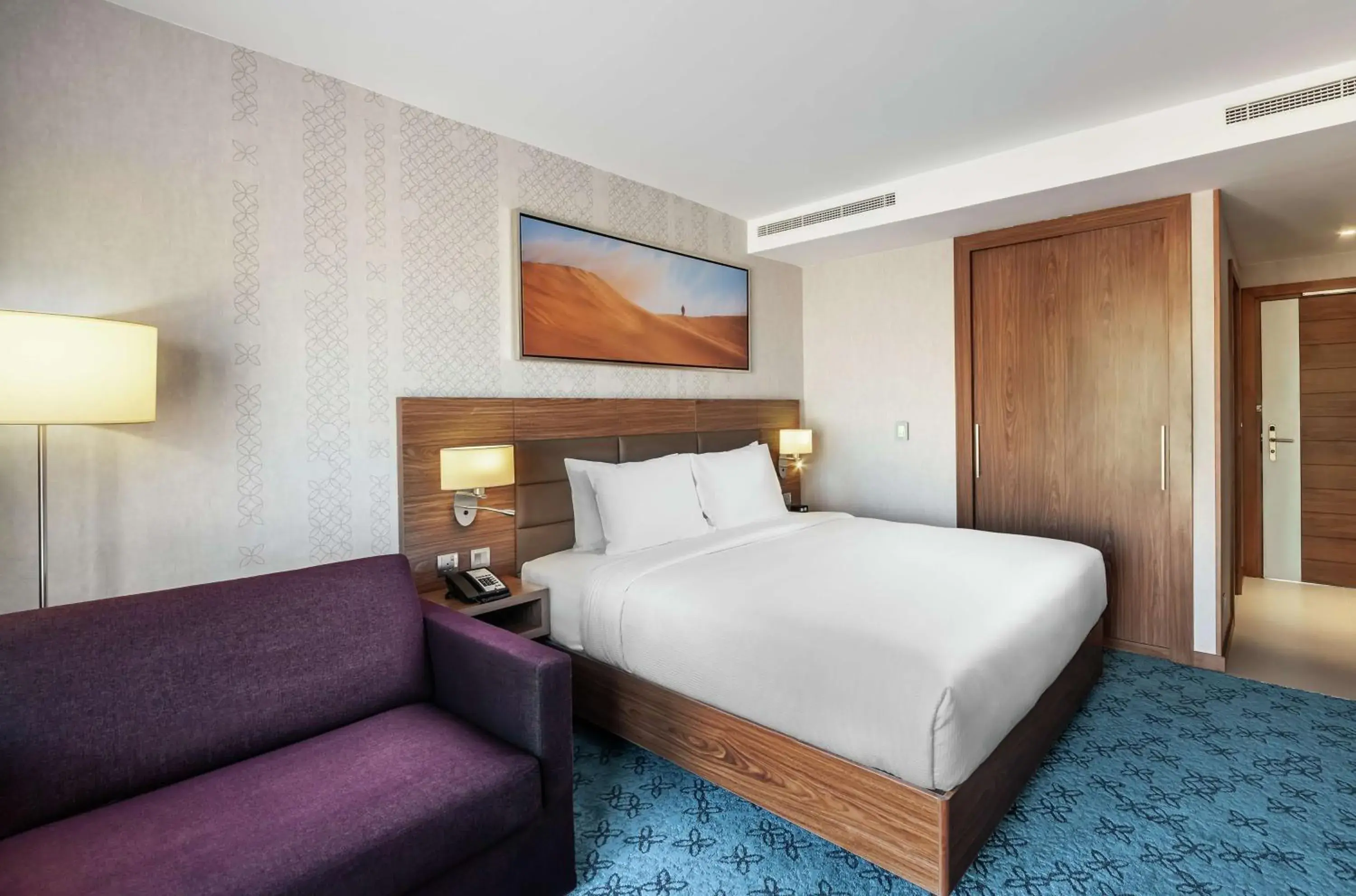 Living room, Bed in DoubleTree by Hilton Dubai Al Jadaf