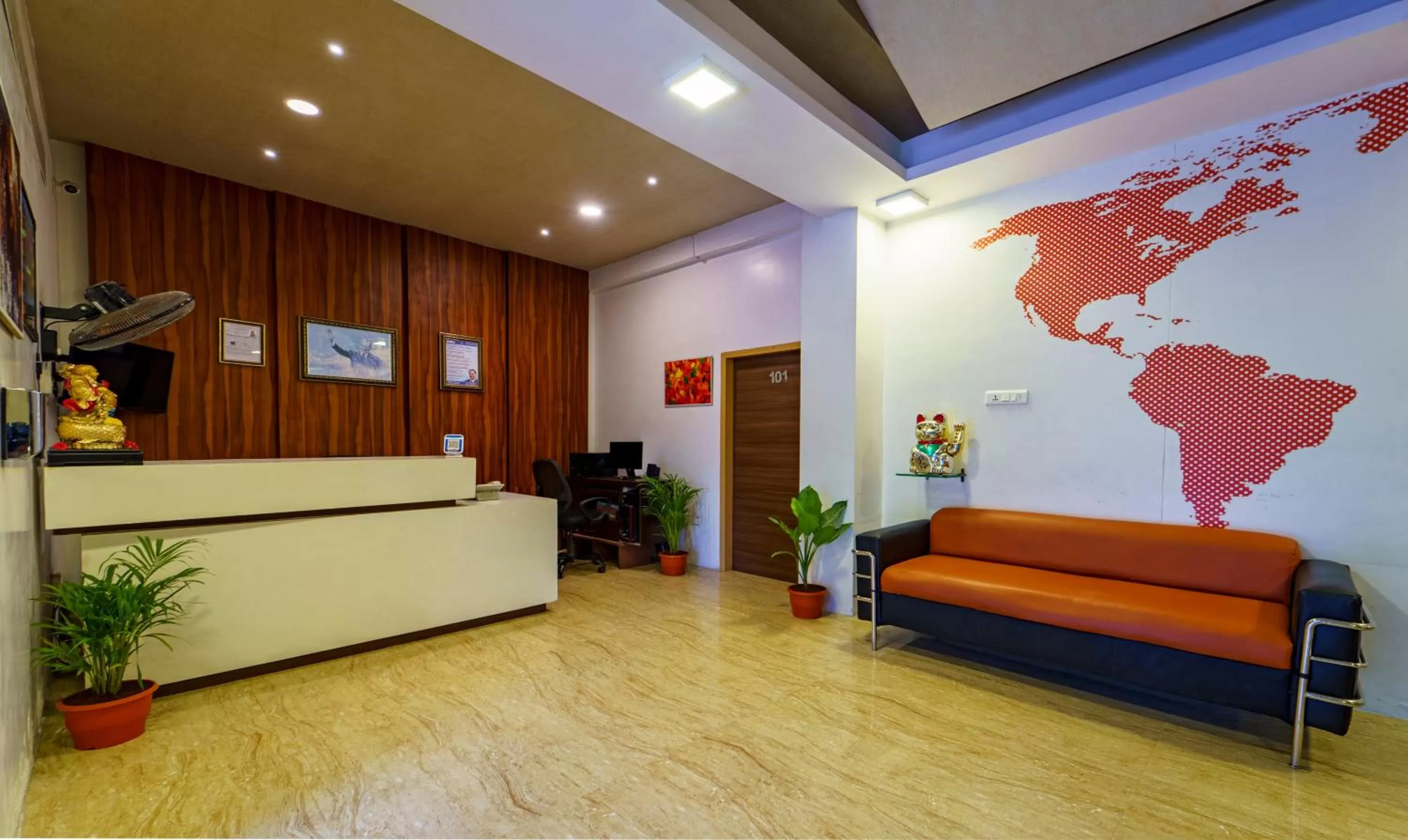 Lobby or reception in Treebo Golden Swan Tambaram