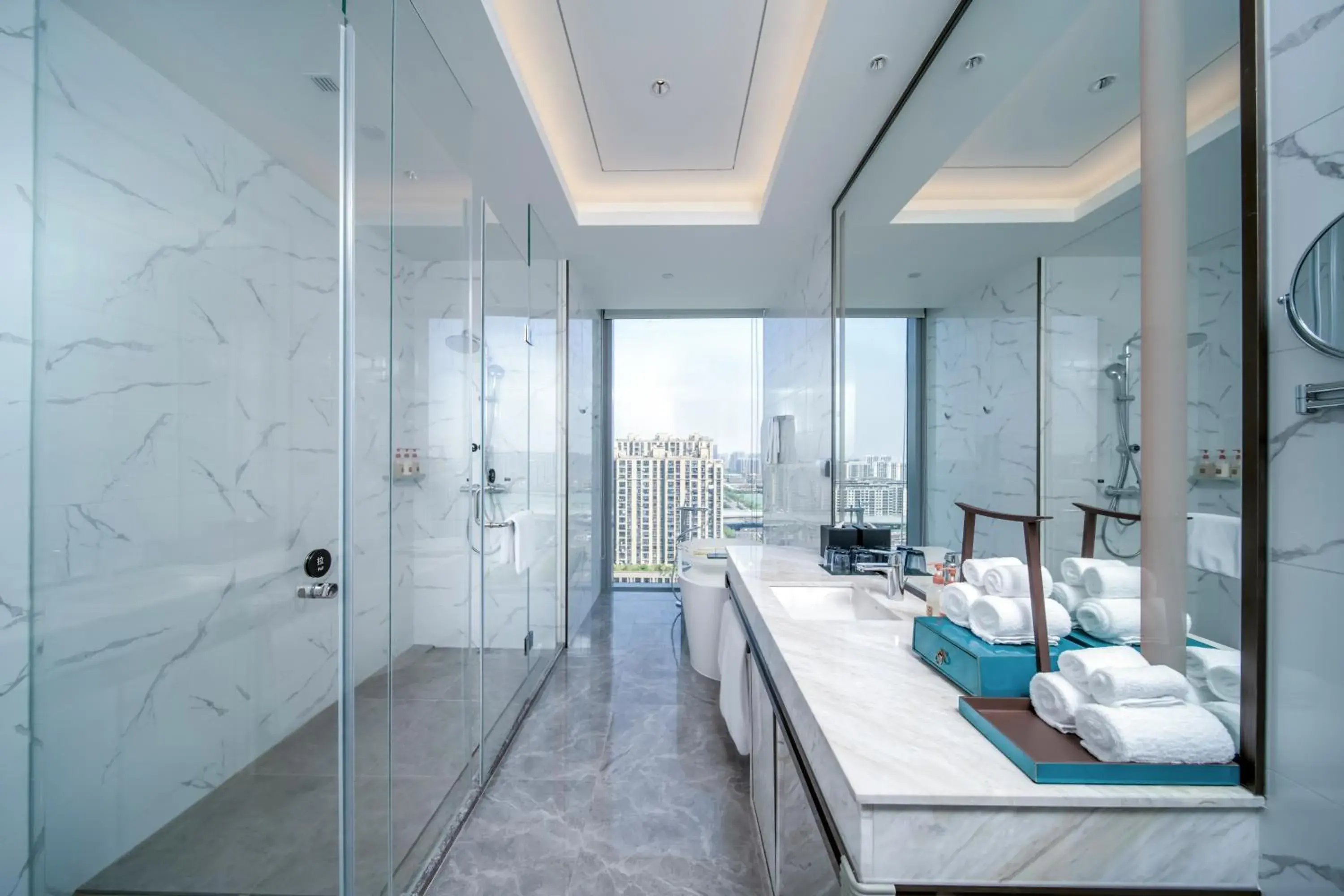 Bathroom in Crowne Plaza Hangzhou Linping, an IHG Hotel