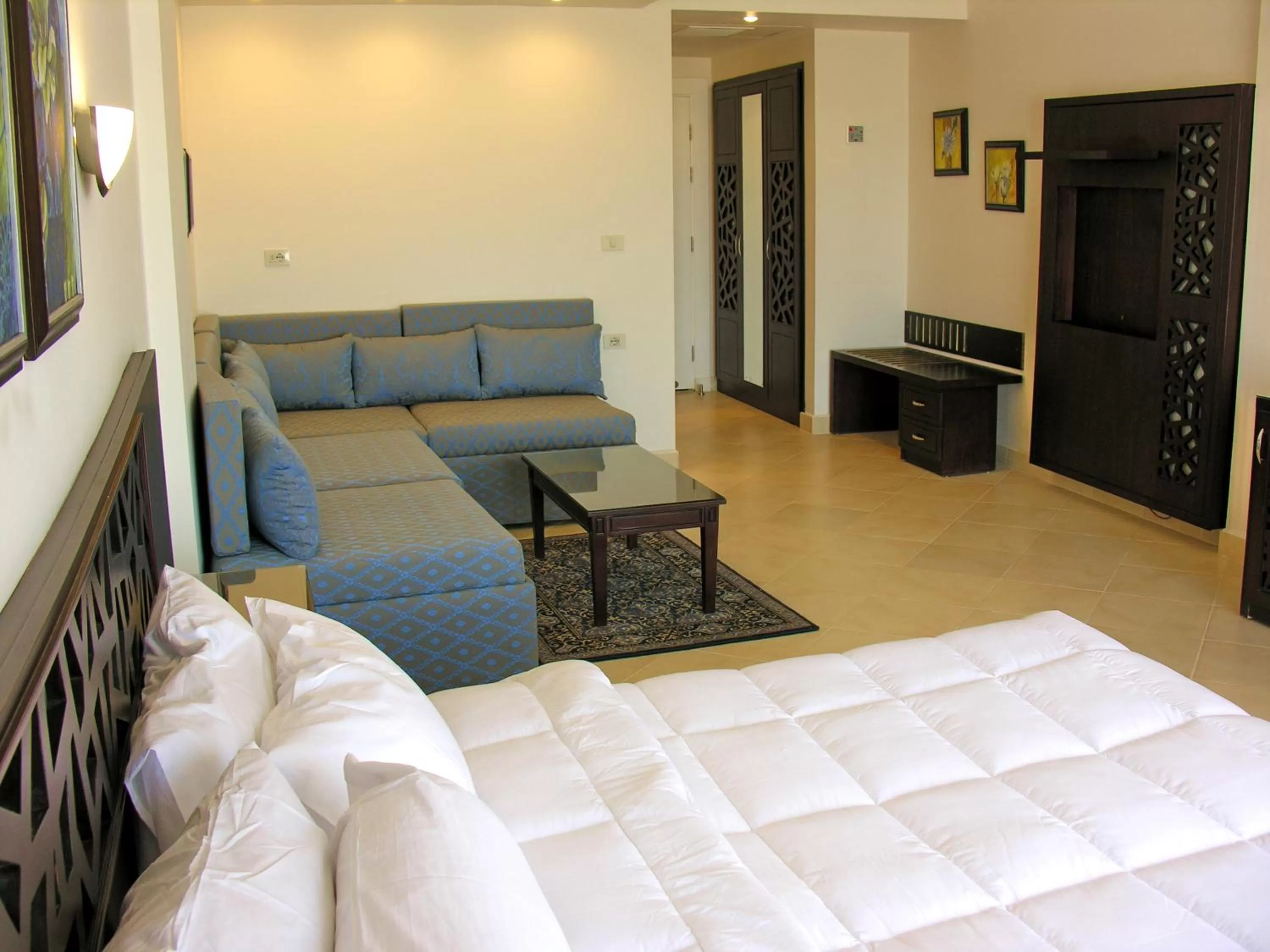 Seating Area in Pyramisa Sunset Pearl Apartments