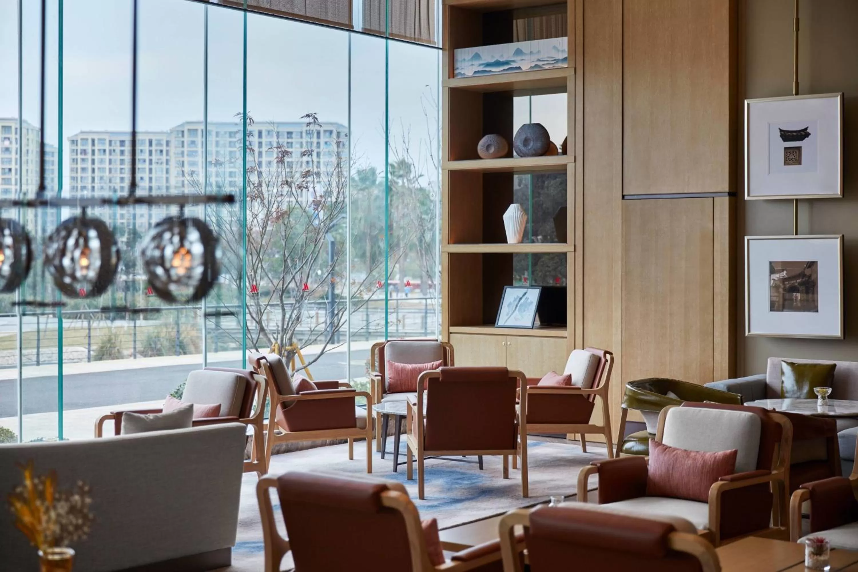 Lobby or reception in Wenzhou Airport Marriott Hotel