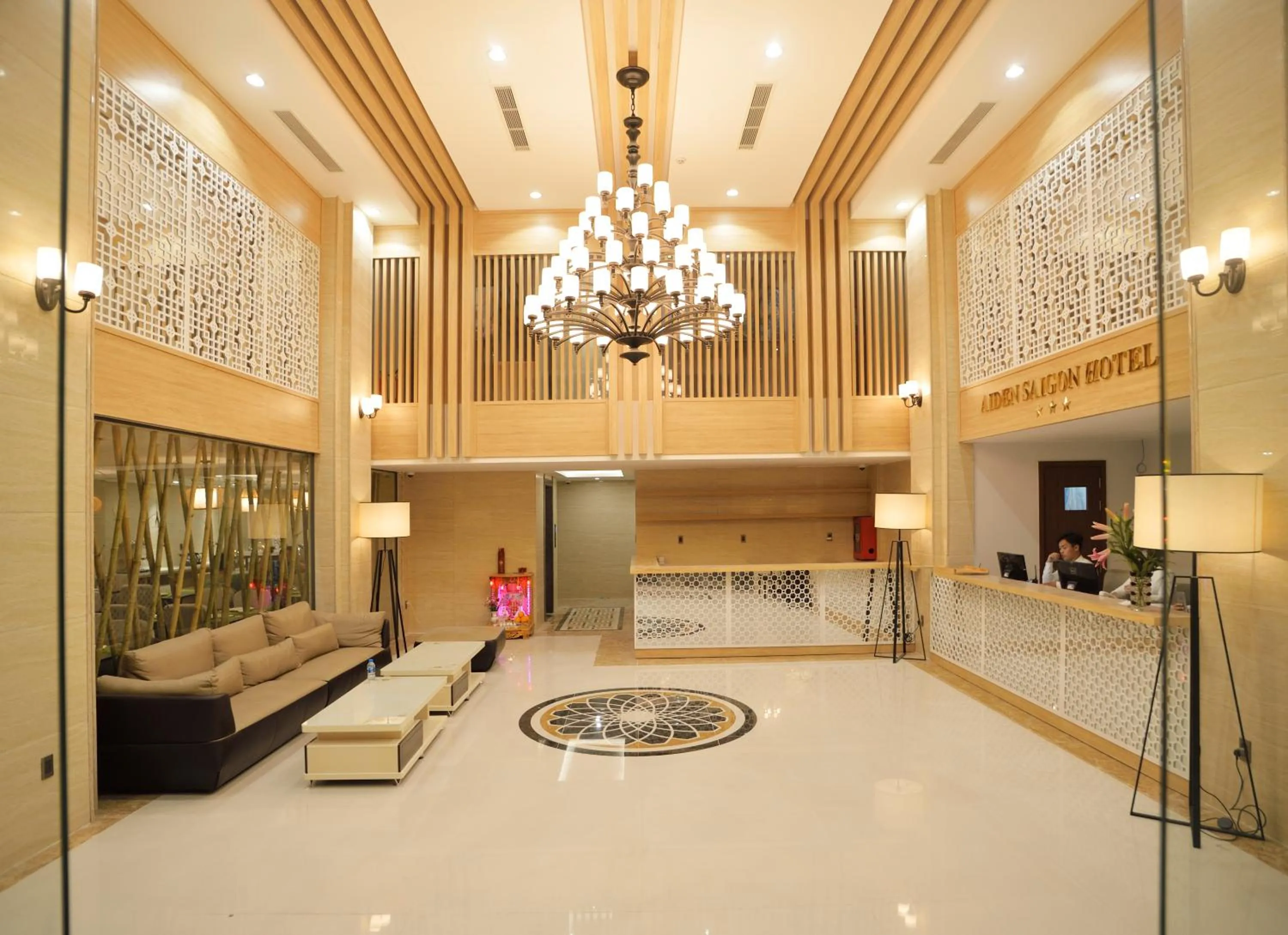 Communal lounge/ TV room in Aiden Saigon Hotel