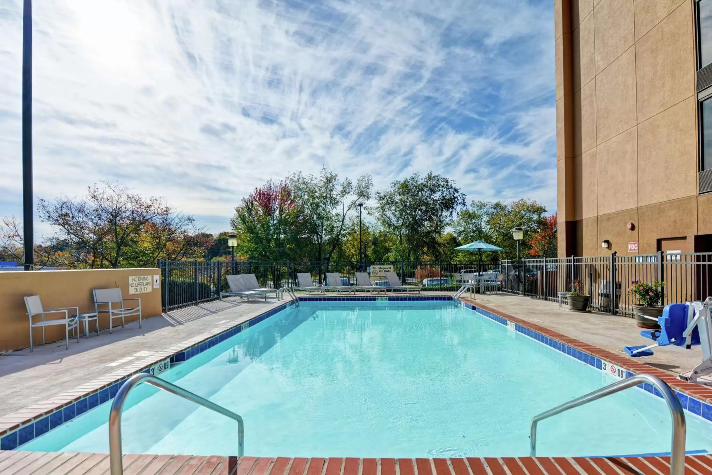 Pool view, Swimming Pool in Hampton Inn Charlotte-Gastonia