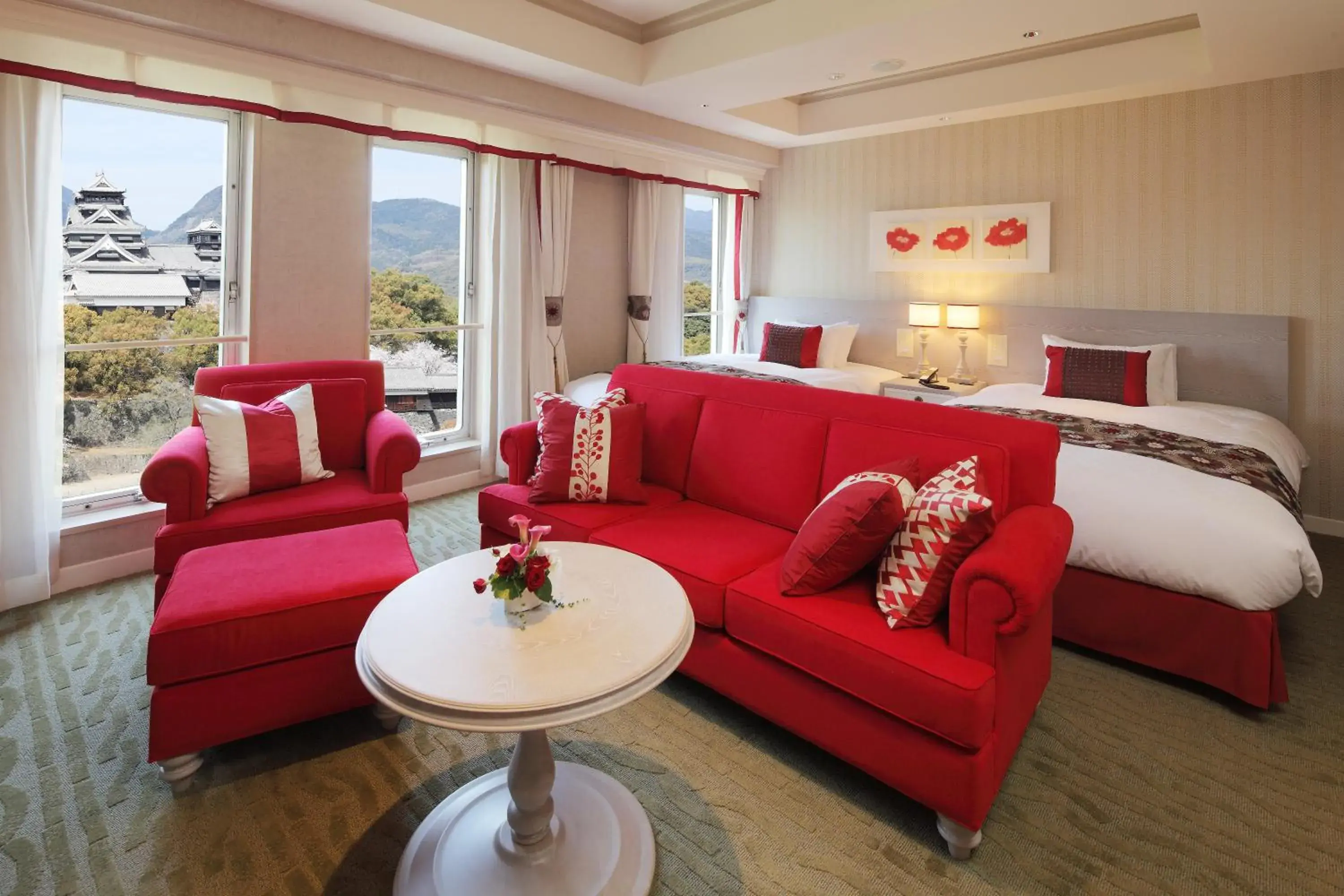 Seating Area in Kumamoto Hotel Castle