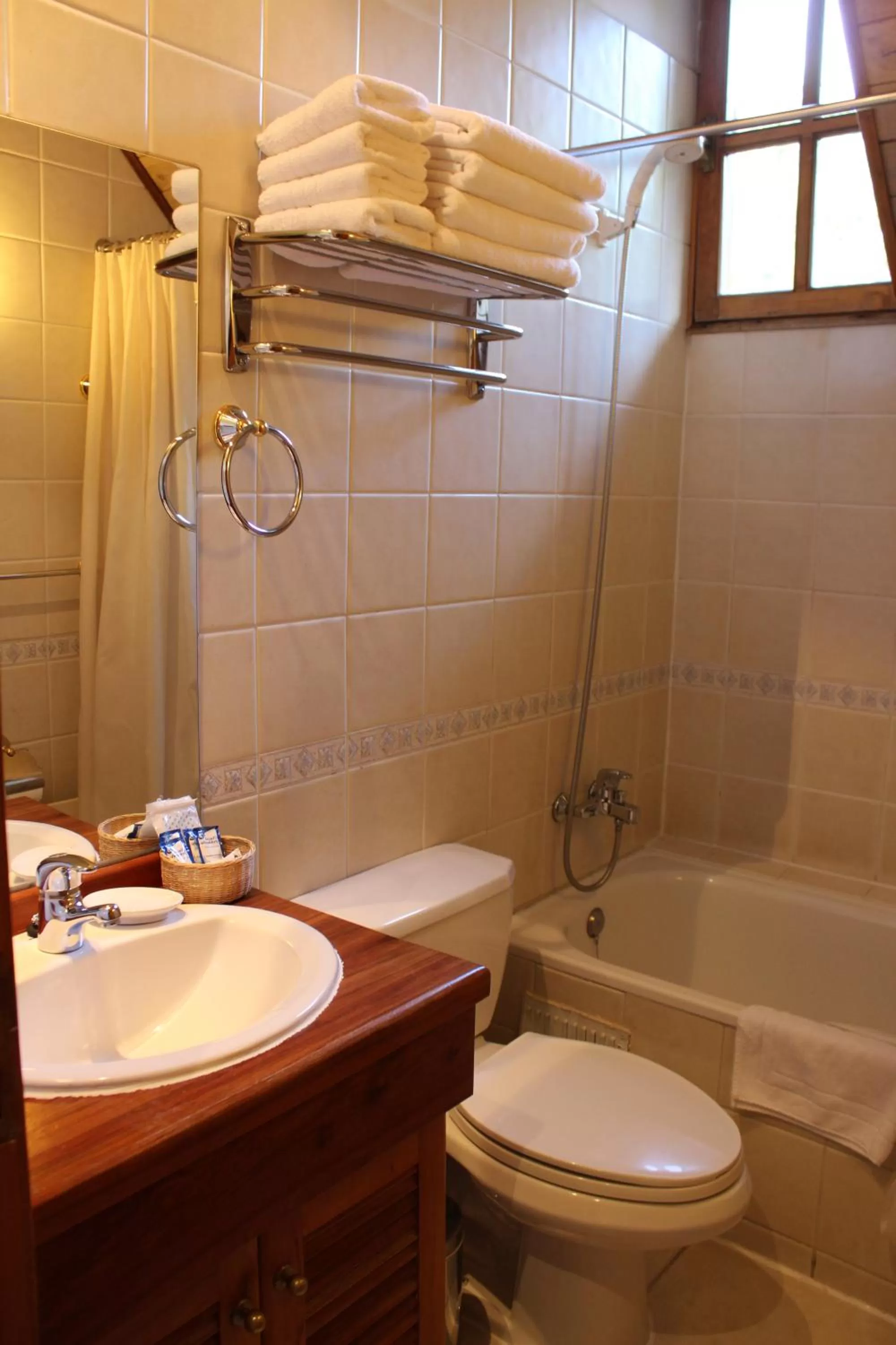 Bathroom in Hotel Malalhue