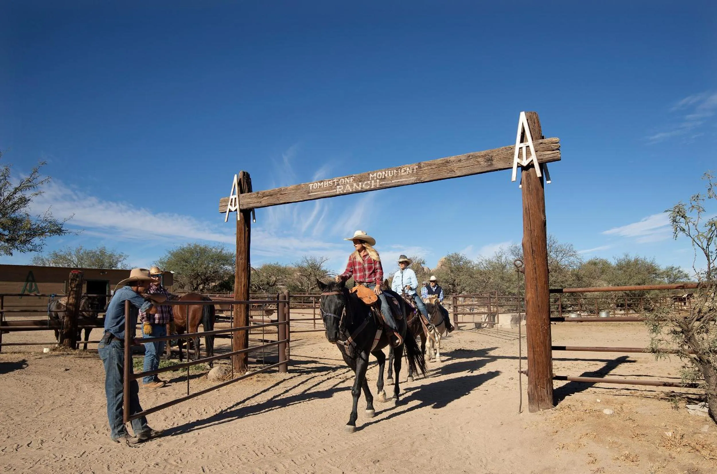 Horse-riding in Tombstone Monument Guest Ranch