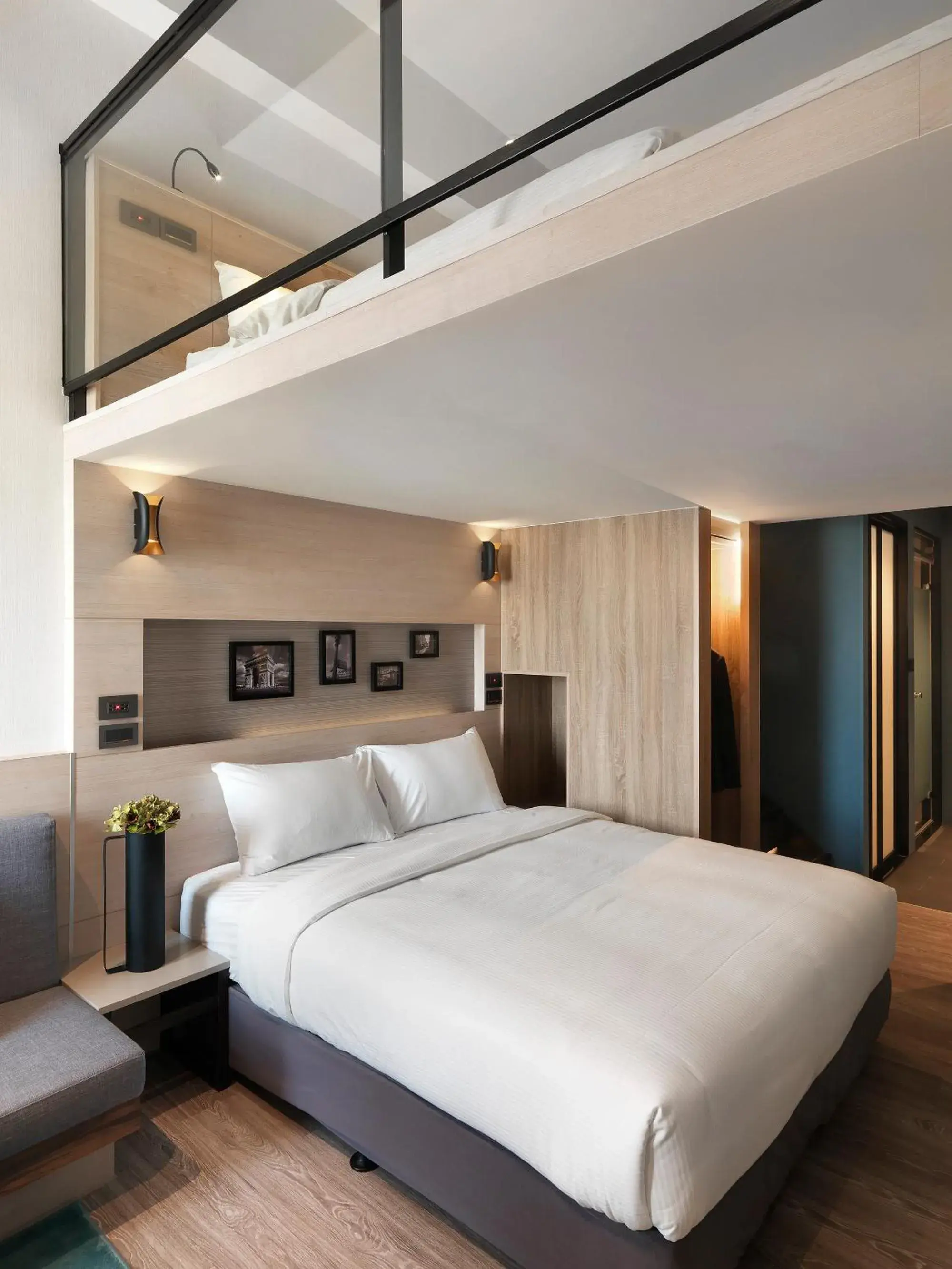 Bed in Explore Hotel
