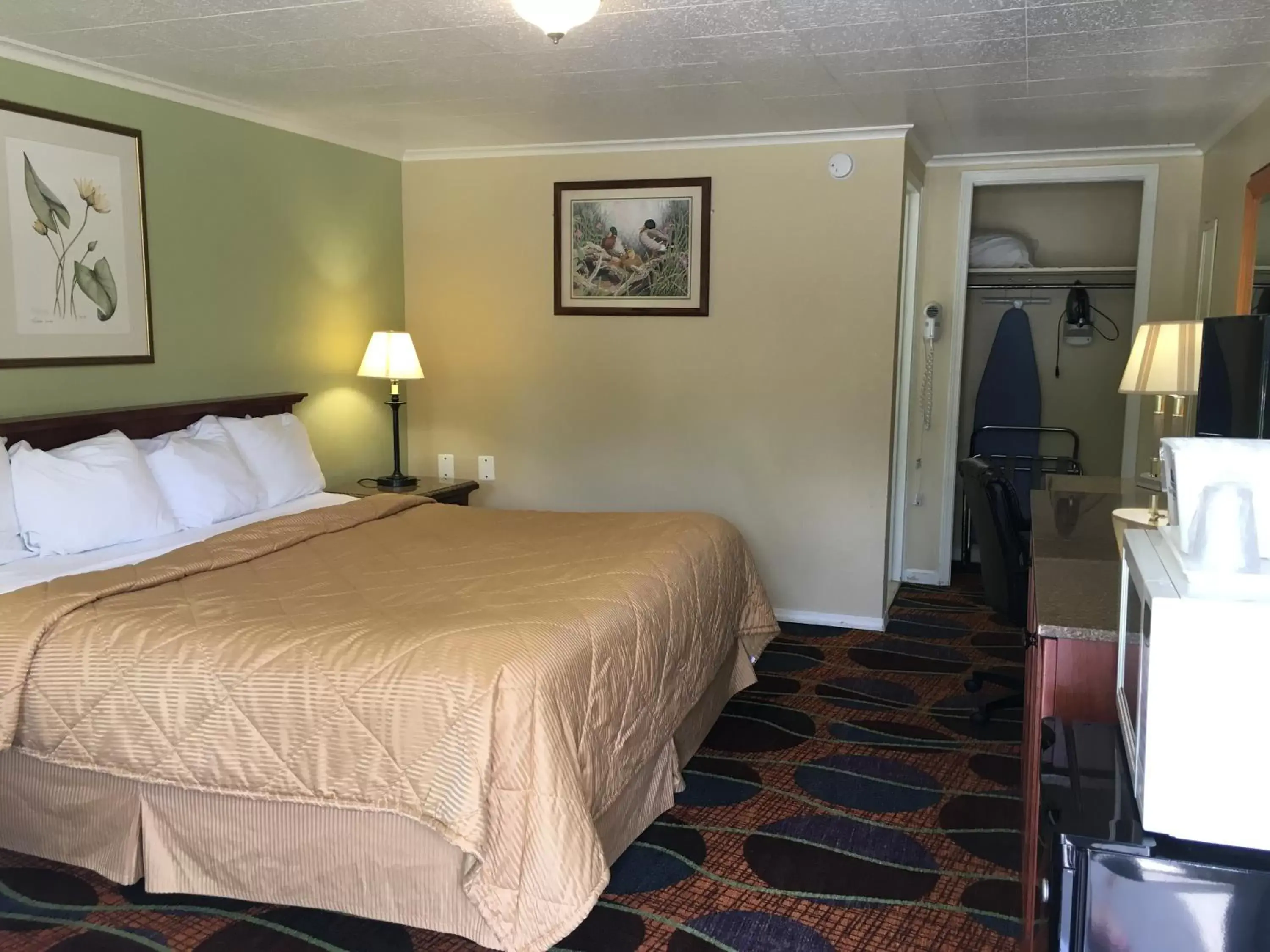 Photo of the whole room, Bed in colony motel Jamestown