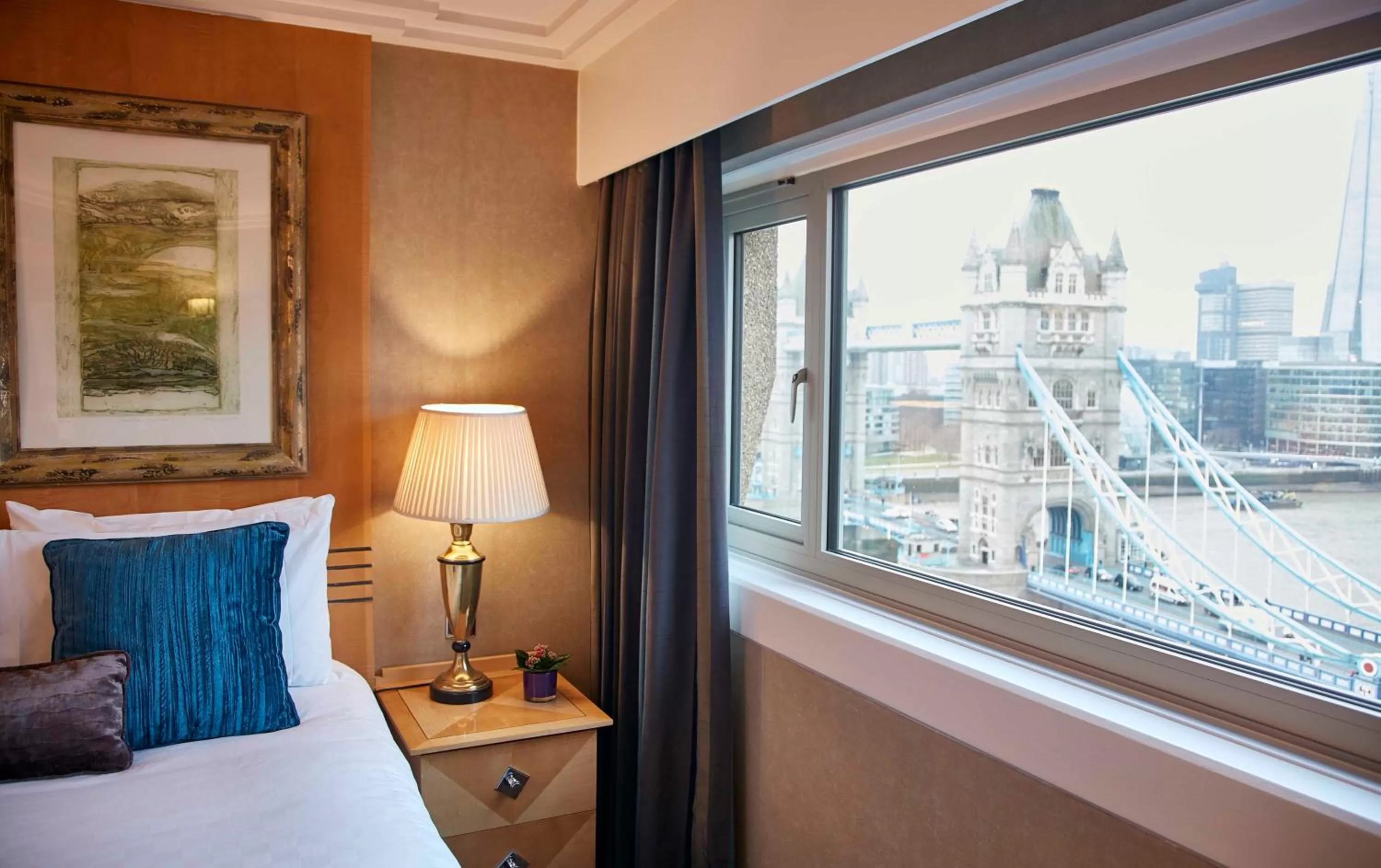 Landmark view, Bed in The Tower Hotel, by Thistle