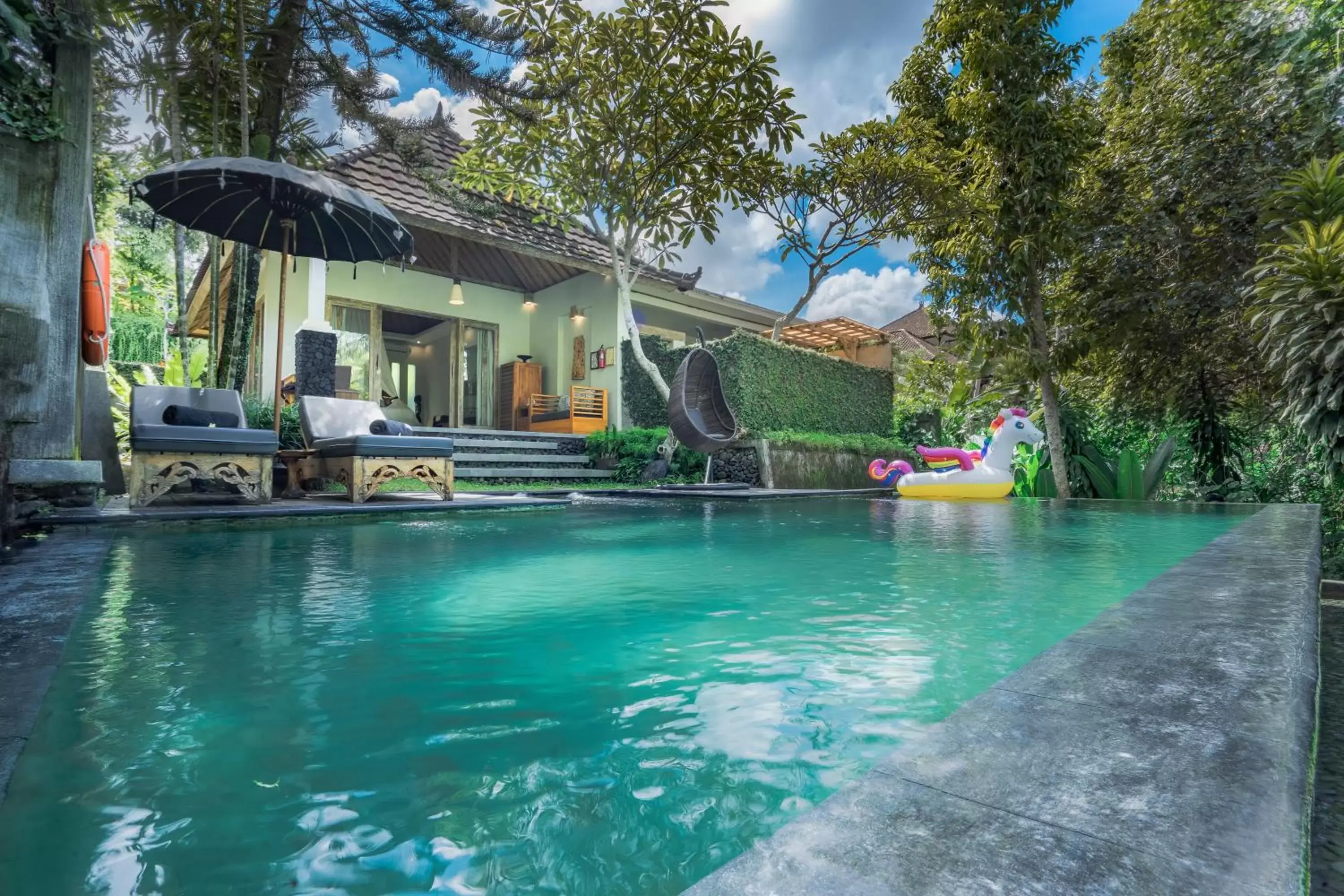 Swimming Pool in KajaNe Mua at Ubud Bali