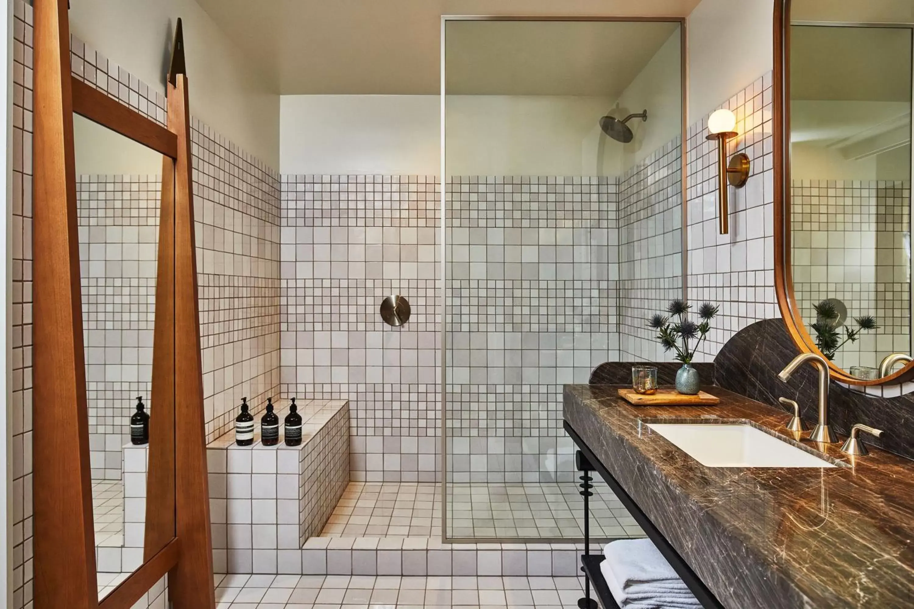 Bathroom in Downtown Los Angeles Proper Hotel, a Member of Design Hotels