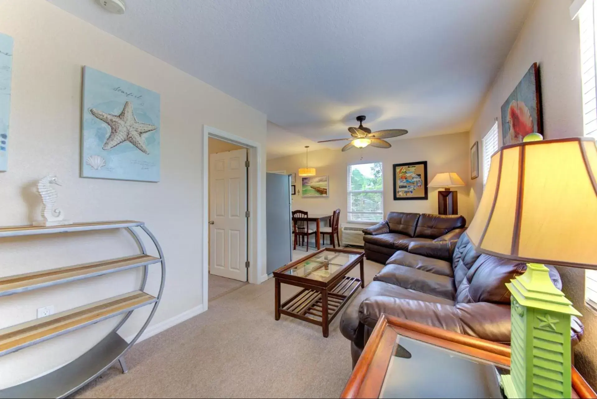 Living room, Seating Area in The Ringling Beach House