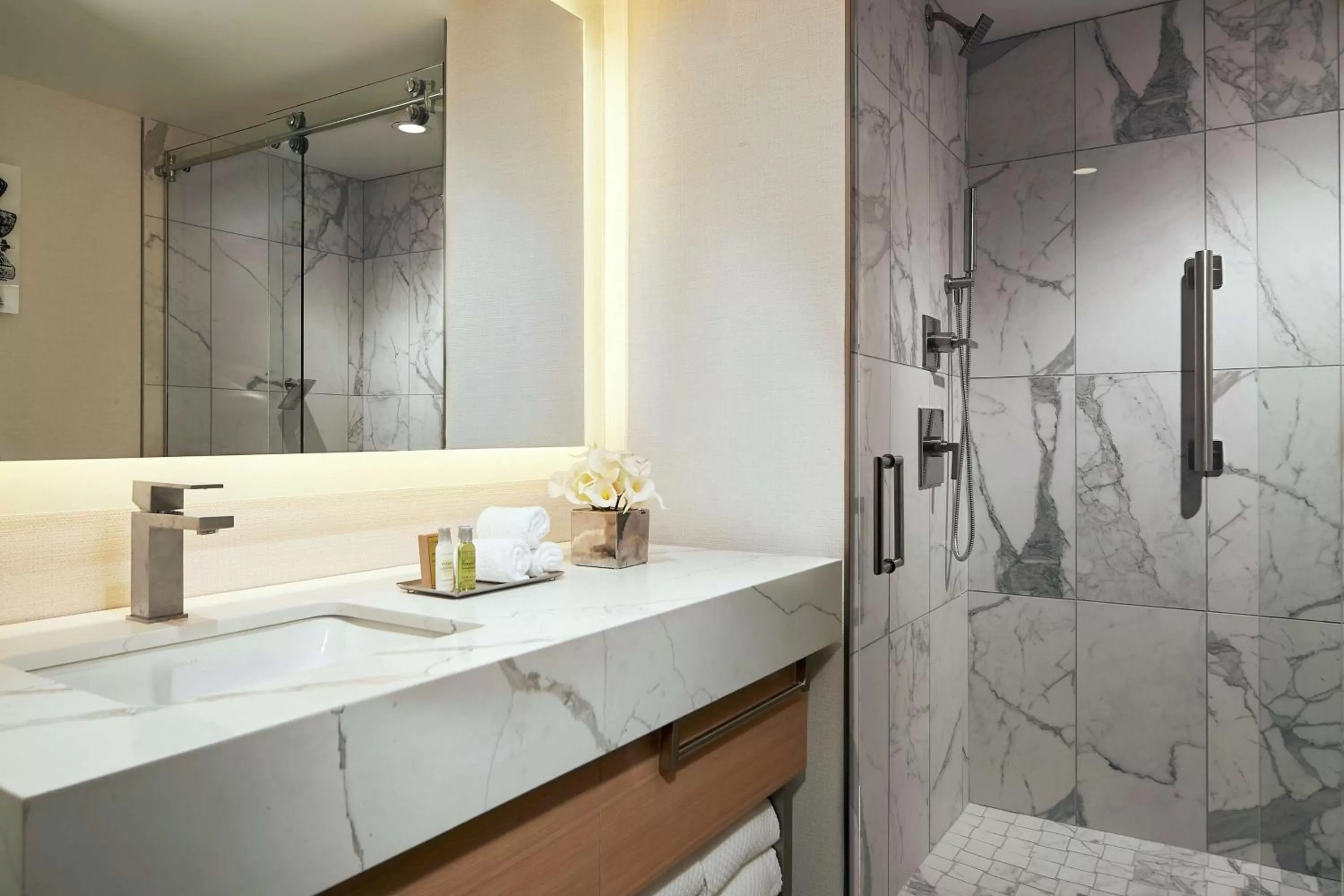 Bathroom in DoubleTree by Hilton Chicago Magnificent Mile