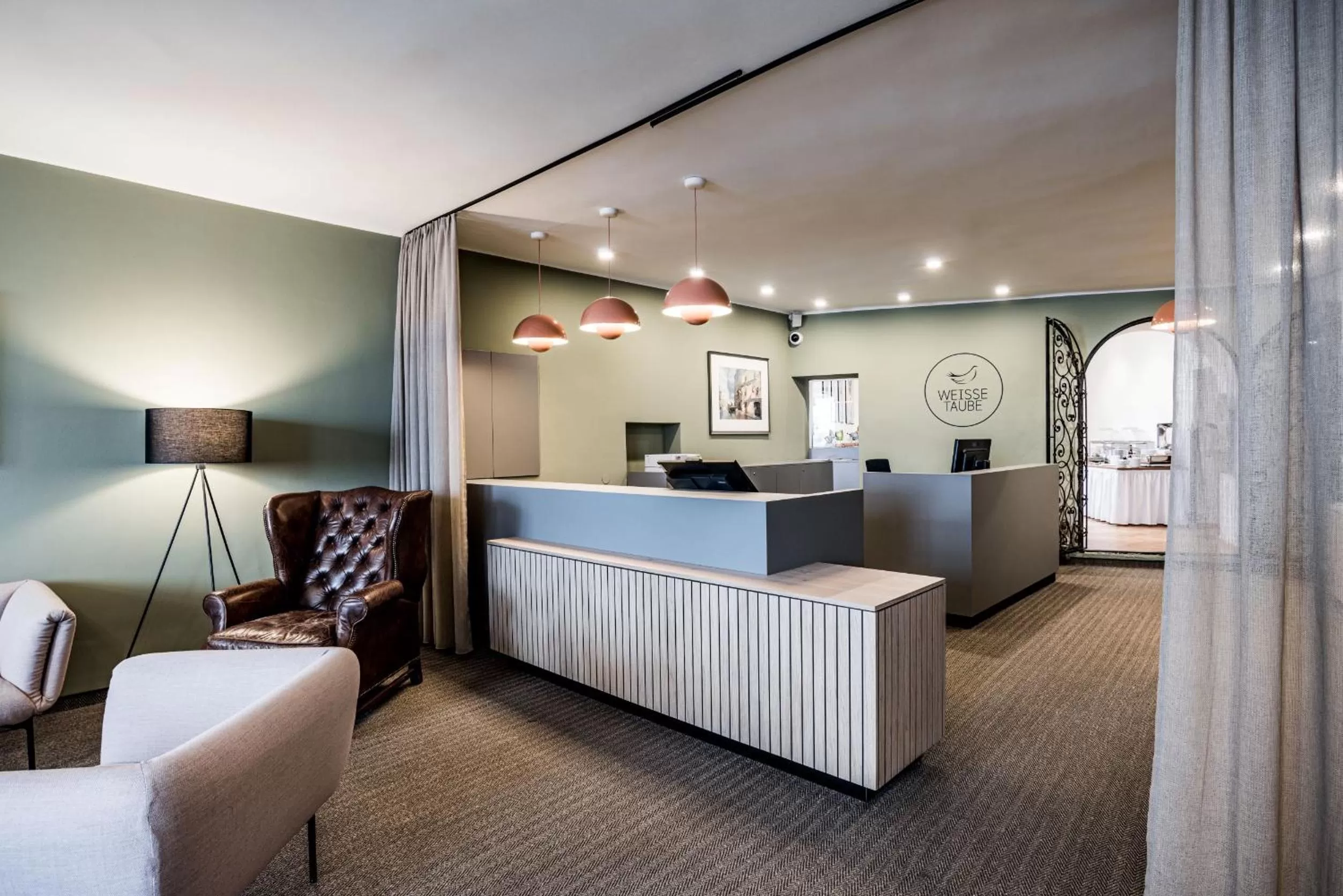 Lobby or reception in Altstadthotel Weisse Taube