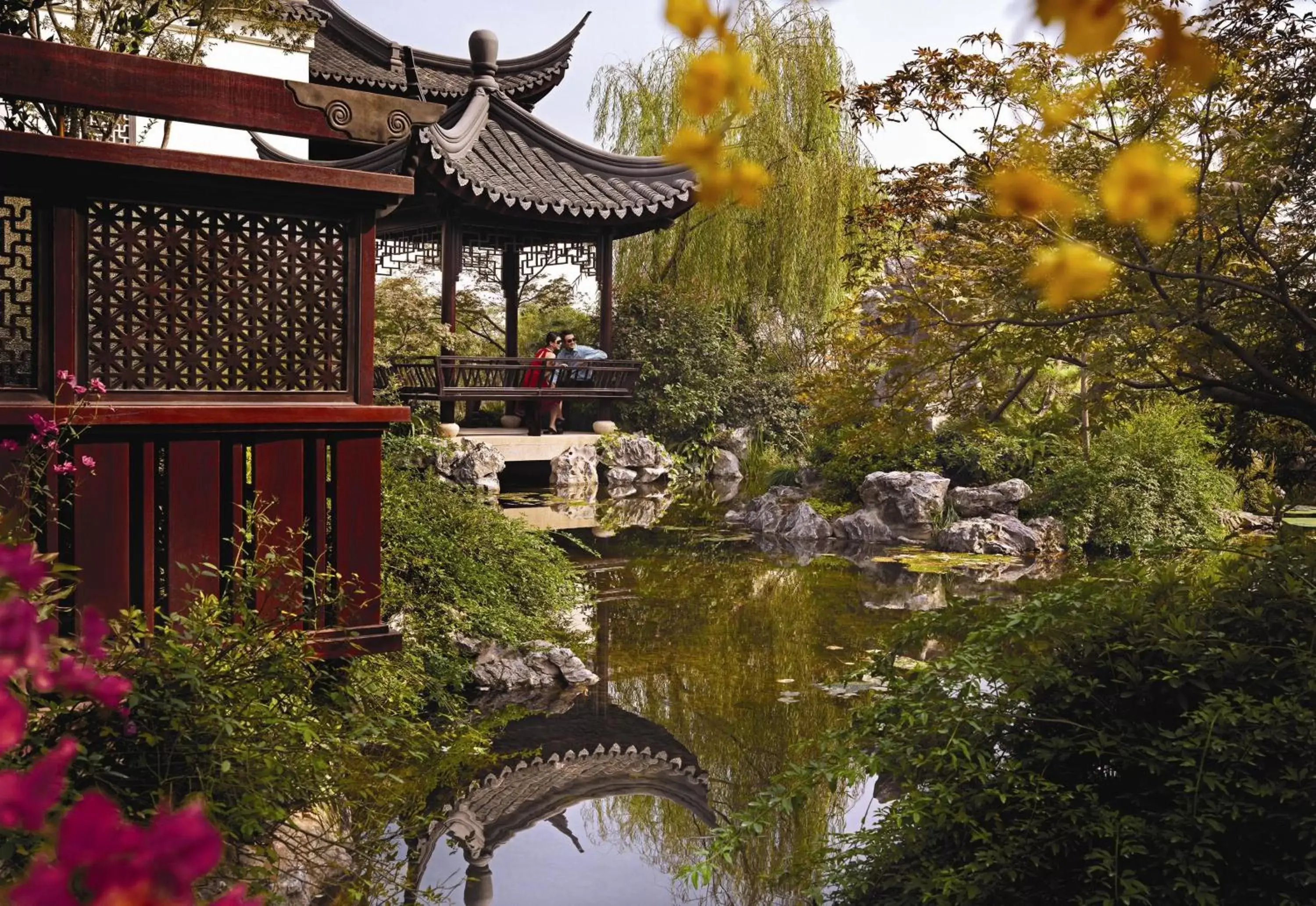 Garden in Four Seasons Hotel Hangzhou at West Lake