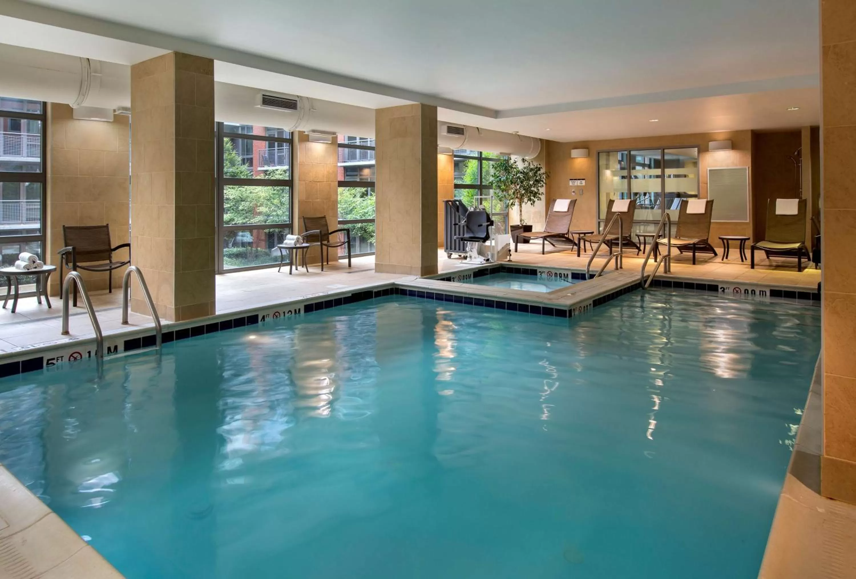 Pool view in Hilton Garden Inn Washington D.C./U.S. Capitol