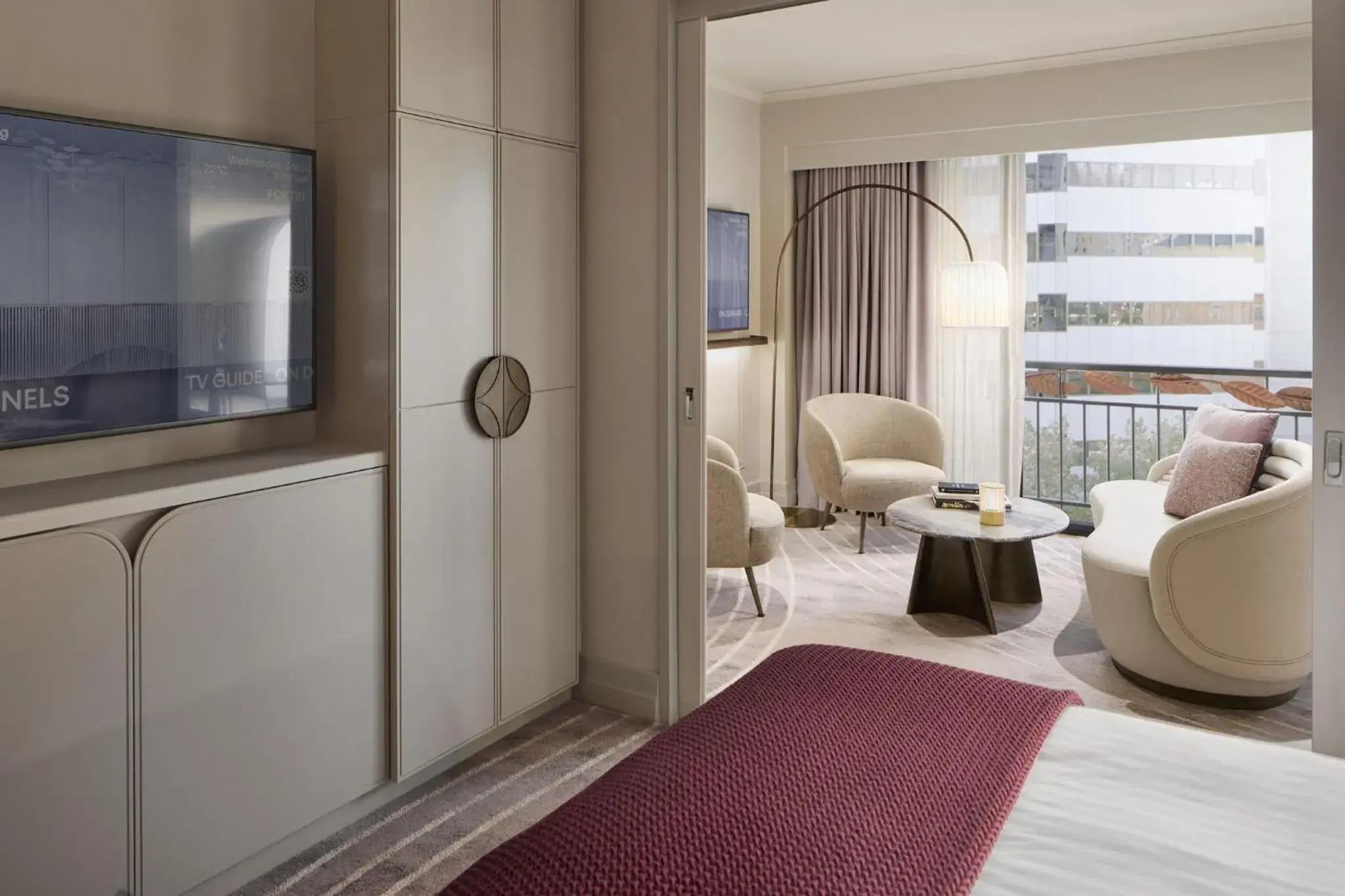 Bedroom, TV/Entertainment Center in The Playford Adelaide - MGallery by Sofitel