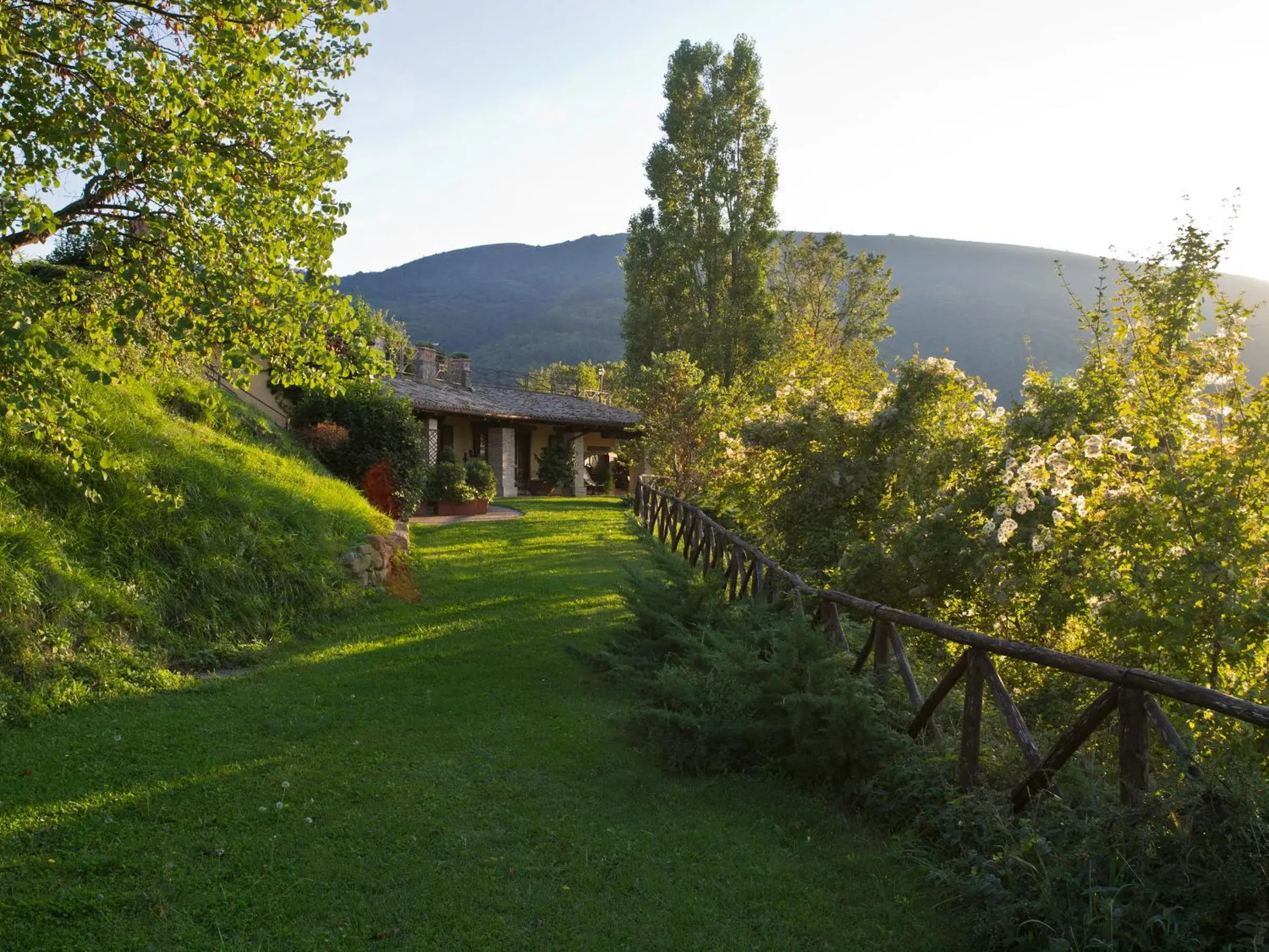 Garden view in Le Silve di Armenzano Garden view in Le Silve di Armenzano
