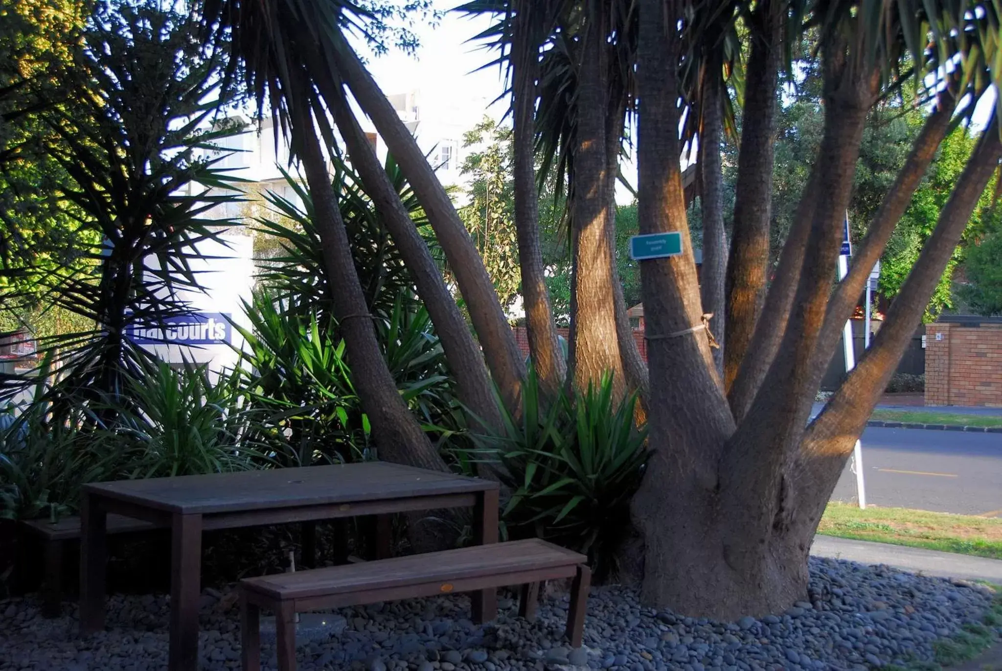 Patio in Off Broadway Motel