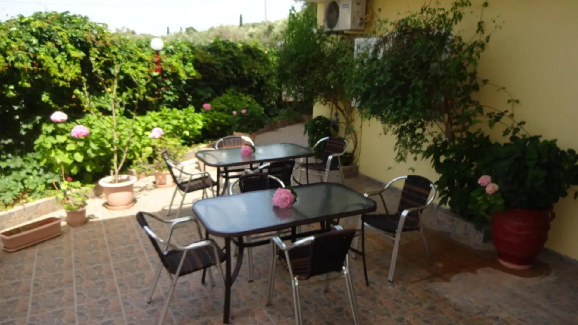 Patio, Restaurant/Places to Eat in Pansion Filoxenia Apartments & Studios