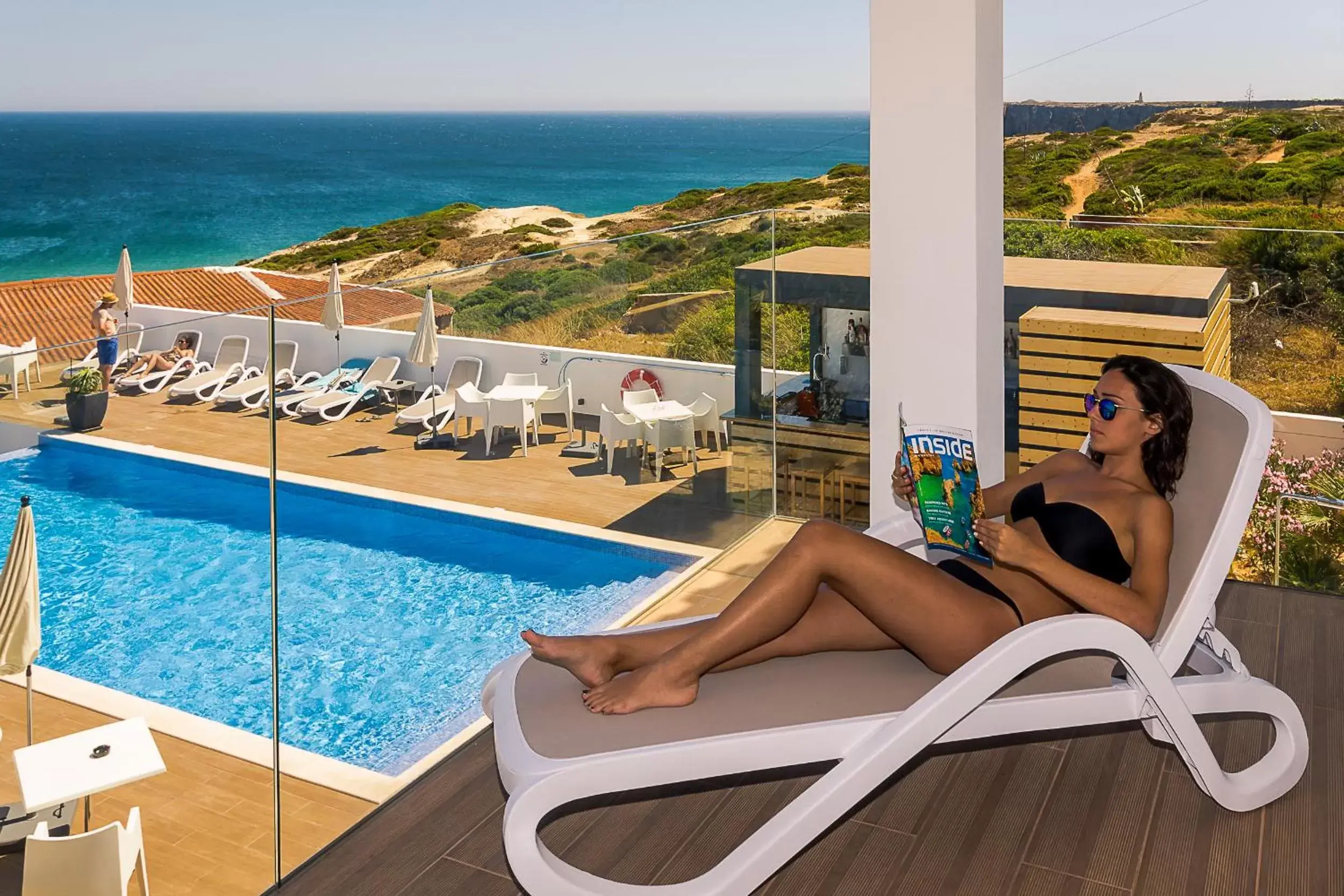 Balcony/Terrace, Swimming Pool in Mareta Beach House - Boutique Residence