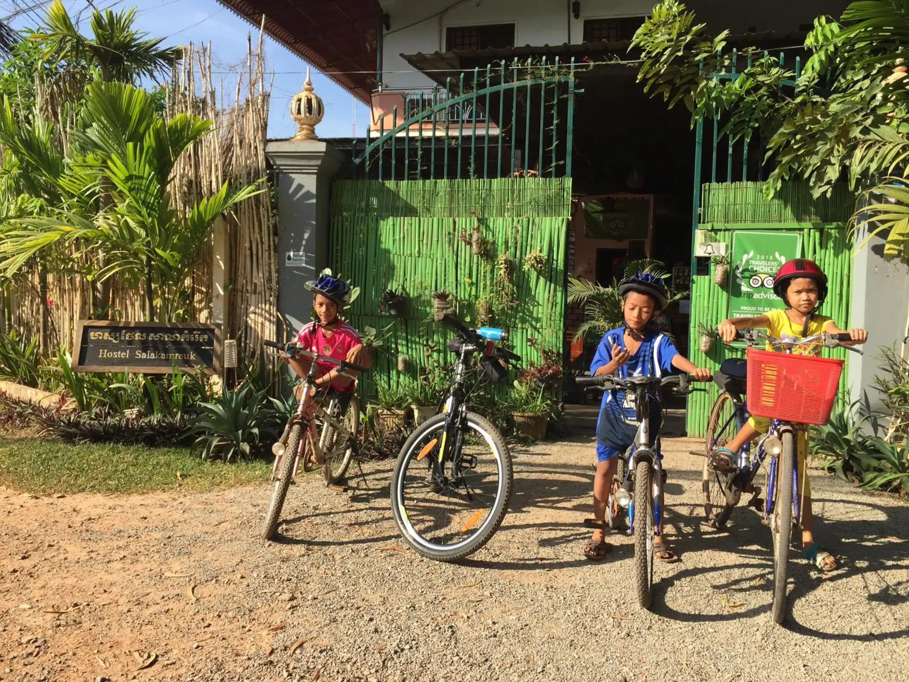 Facade/entrance, Biking in Eco-Home