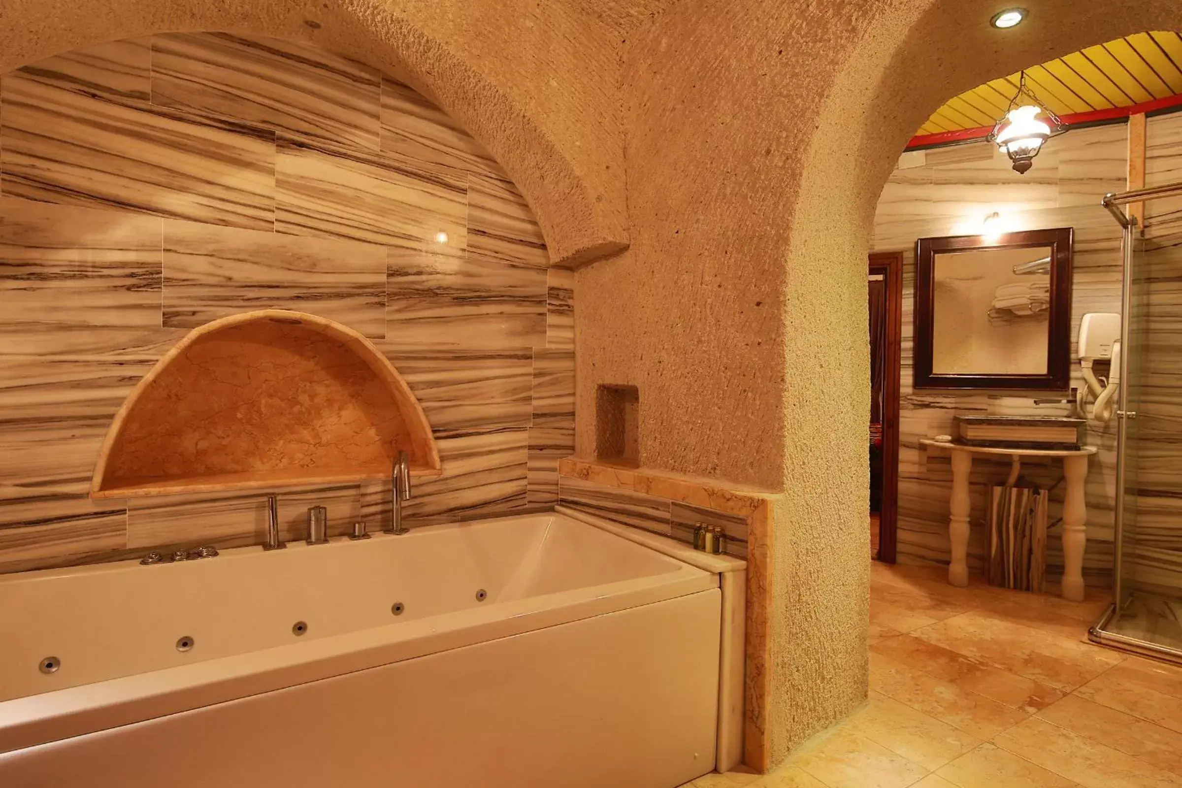 Shower in Cappadocia Cave Suites