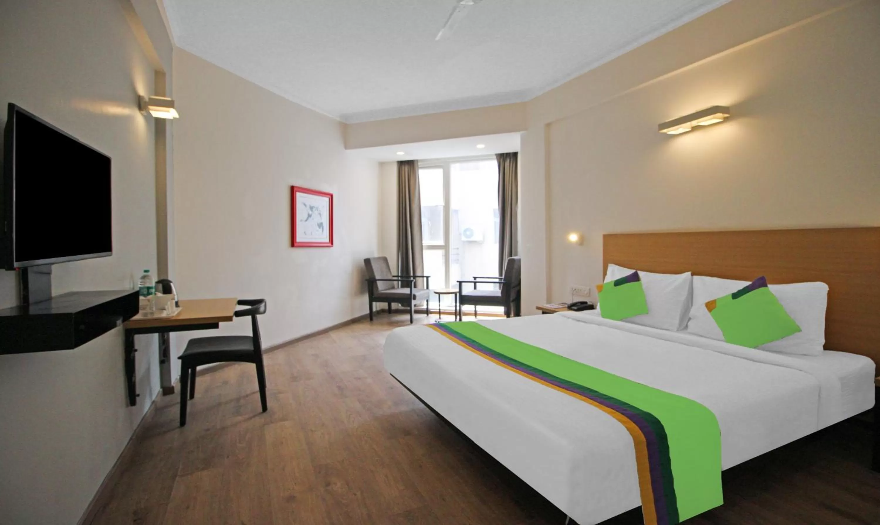 Bedroom, Bed in Treebo Grand Legacy Shahenshah