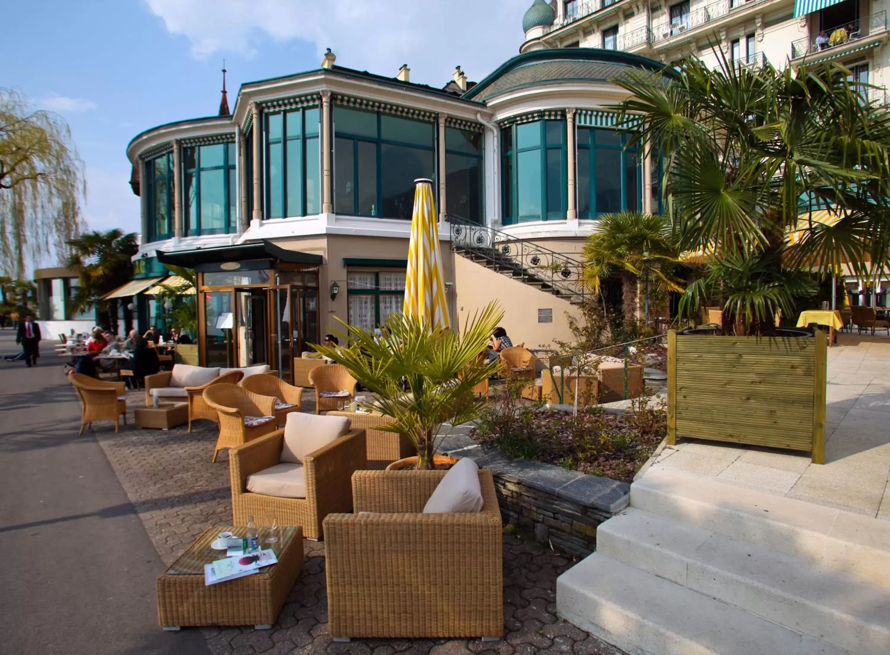 Balcony/Terrace, Property Building in Hotel Eden Palace au Lac