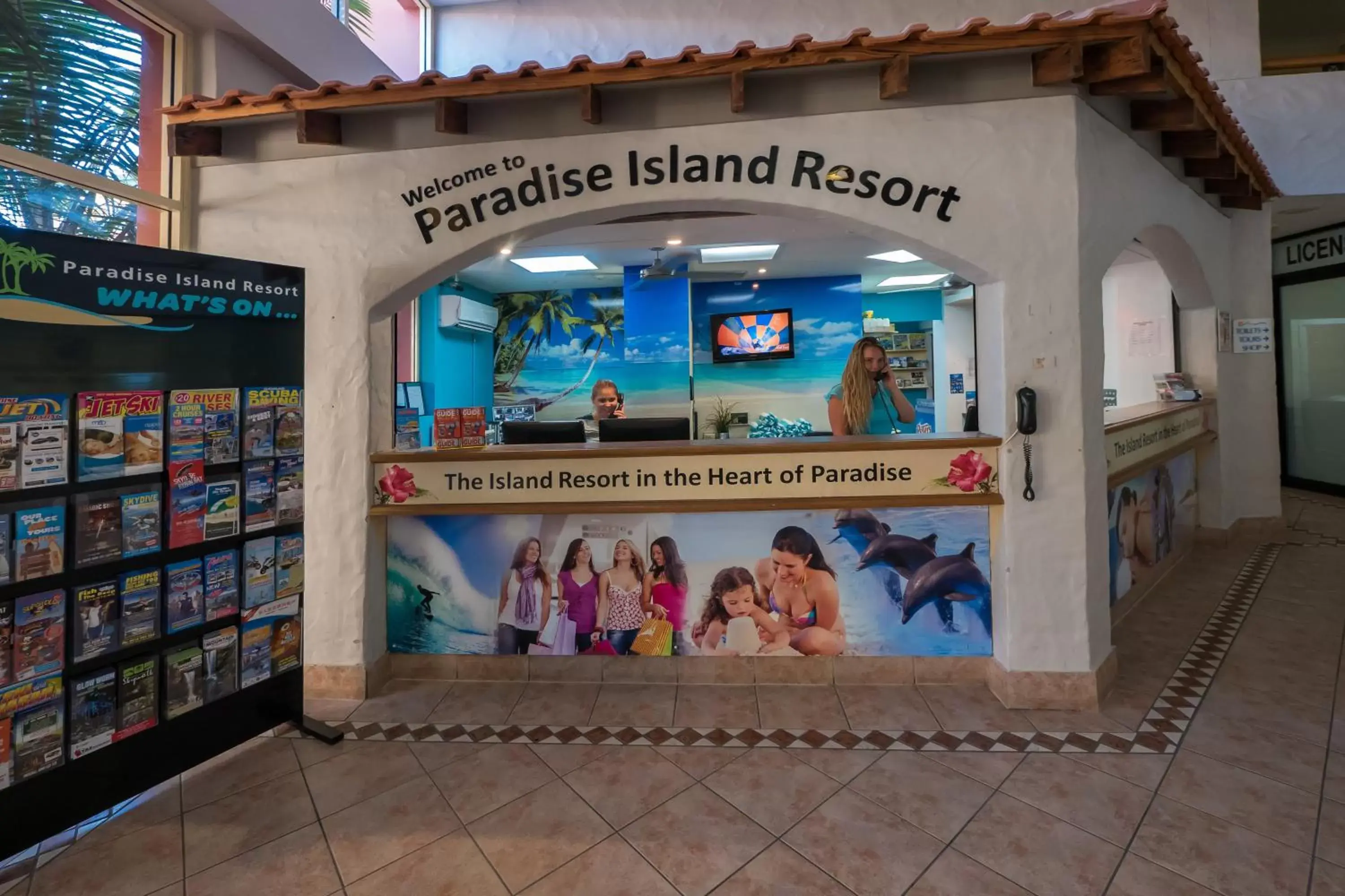 Lobby or reception in Paradise Island Resort