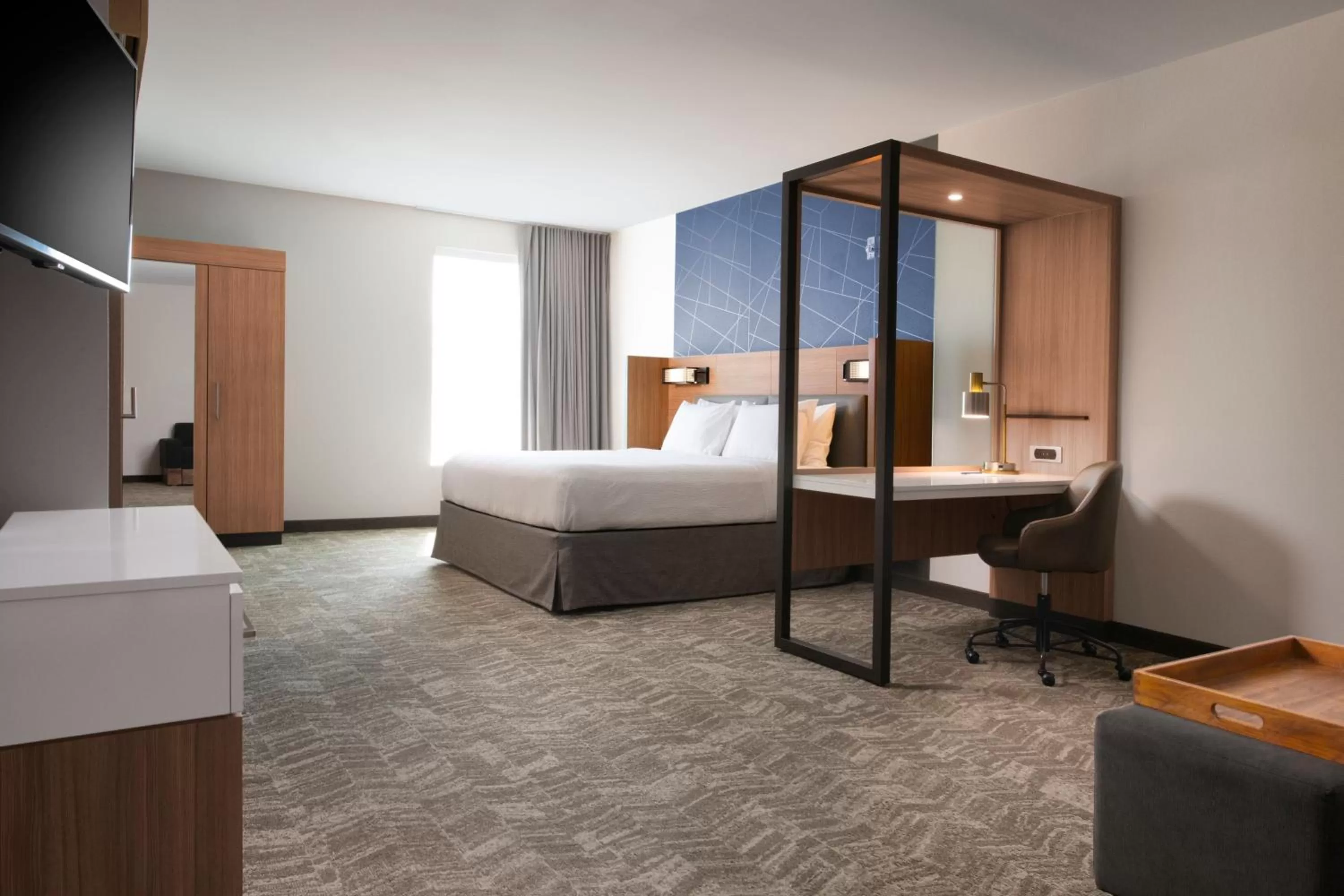 King Suite with Sofa Bed and Trundle Bed - Hearing Accessible in SpringHill Suites by Marriott Dallas Rockwall