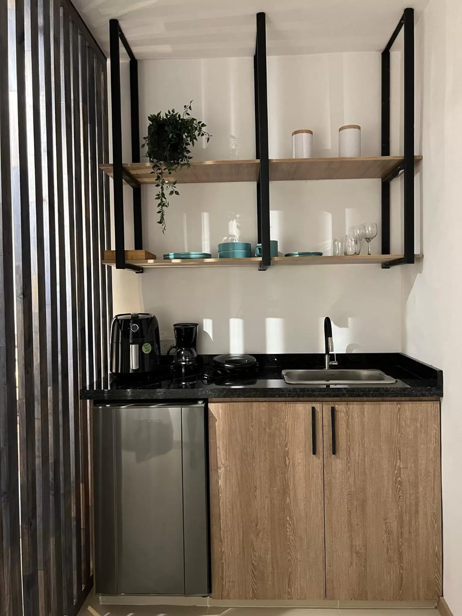 Kitchen or kitchenette in HOTEL 9.5 SAN FERNANDO