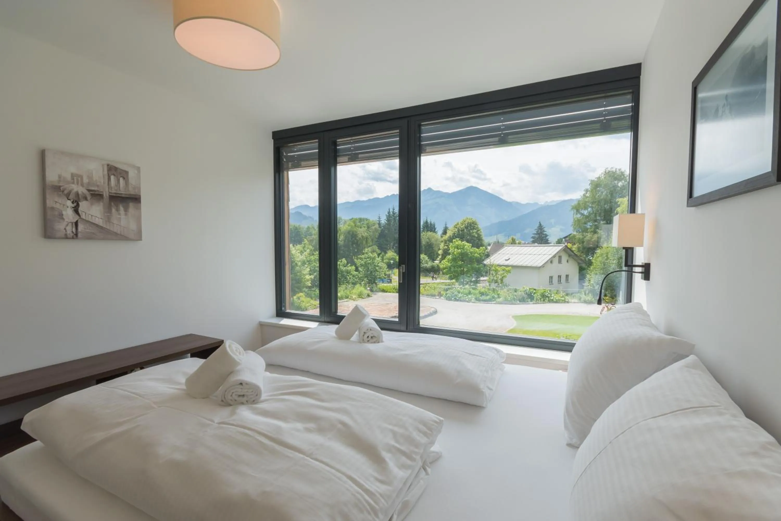 Bedroom, Bed in Schönblick Residence - Absolut Alpine Apartments
