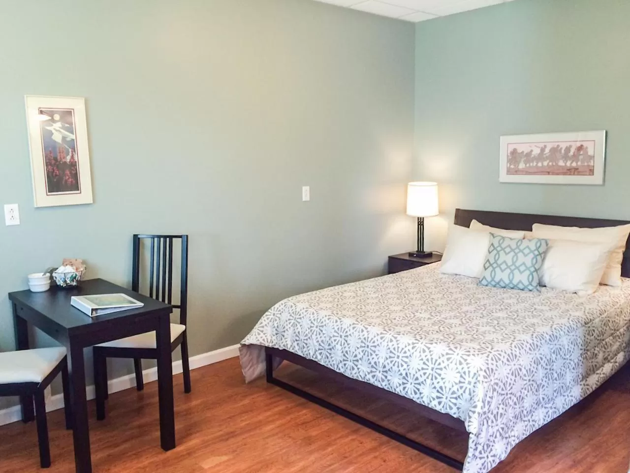 Bed in Trailhead Lodging