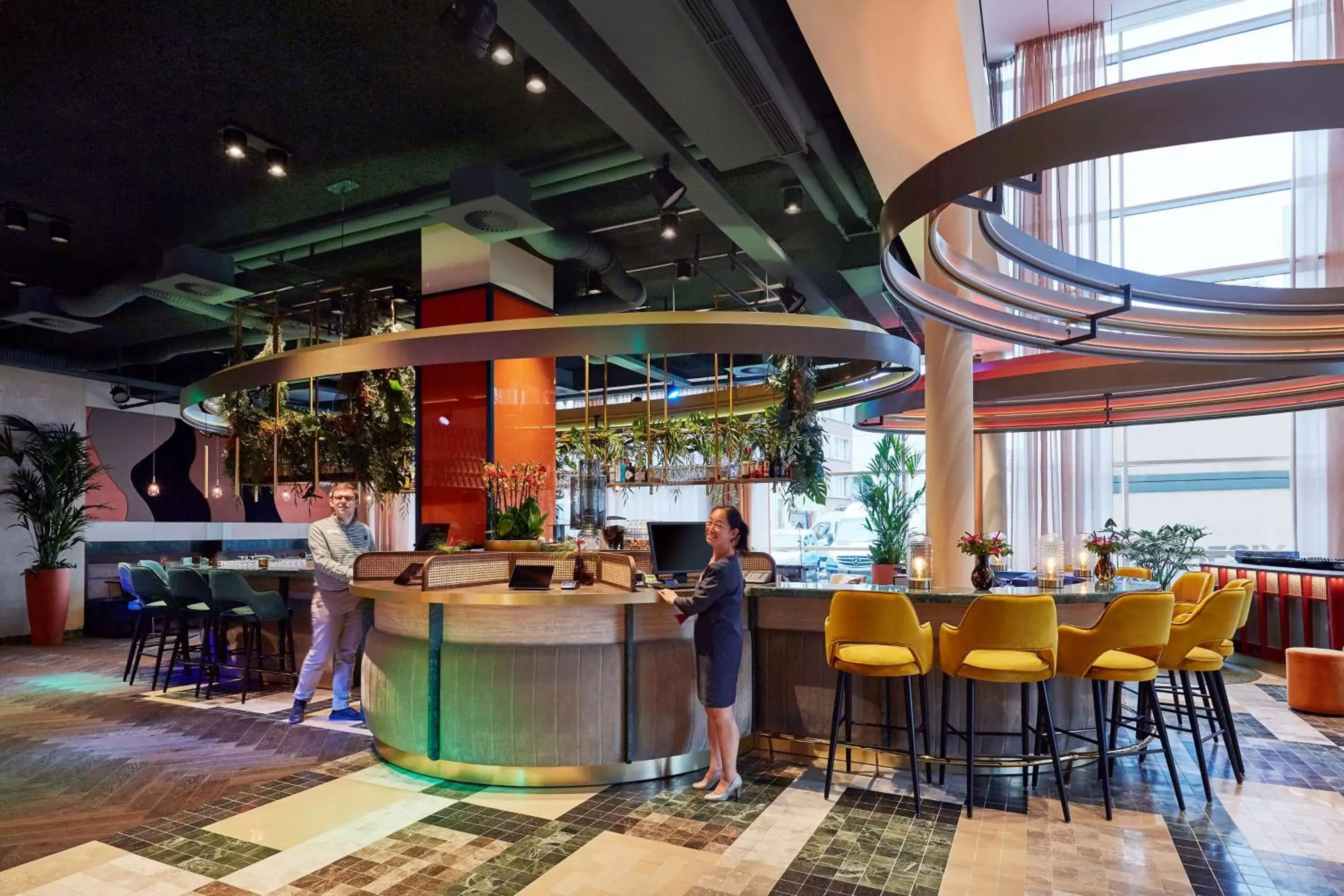 Lobby or reception, Restaurant/Places to Eat in Lindner Hotel Antwerp, part of JdV by Hyatt