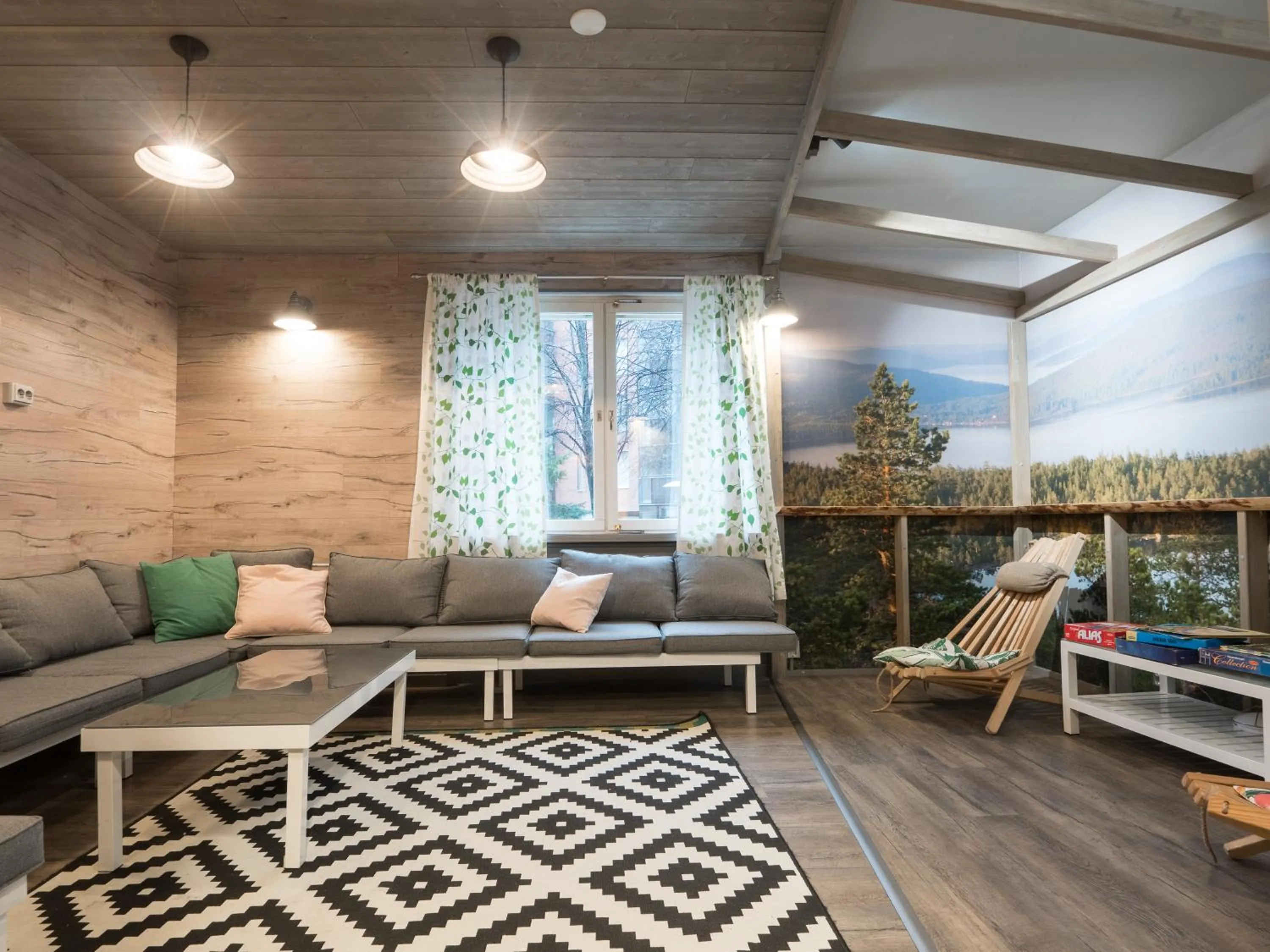 Seating area in Eurohostel